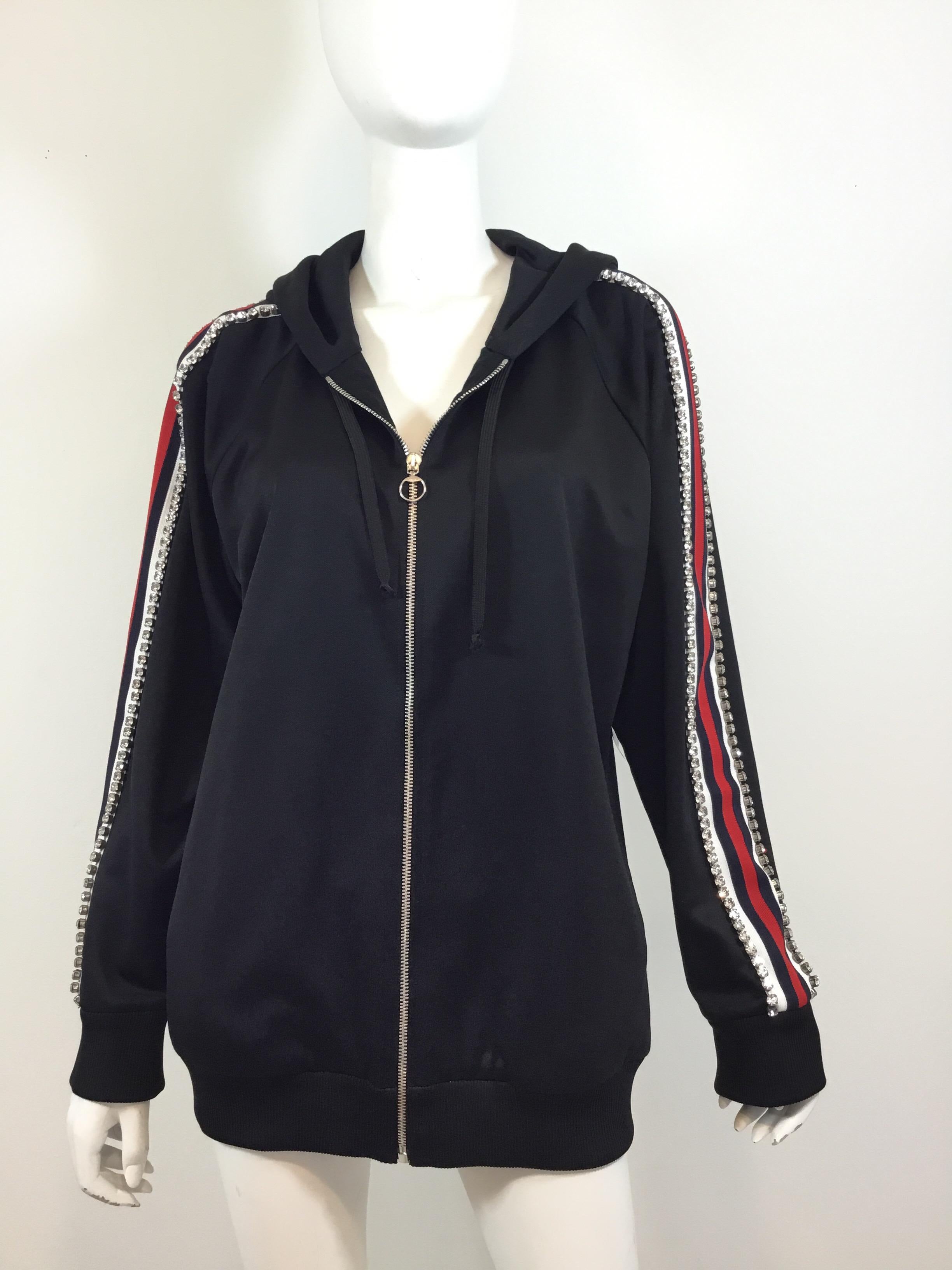 Gucci Swarovski Crystal Embellished Tech Jersey Track Suit 7