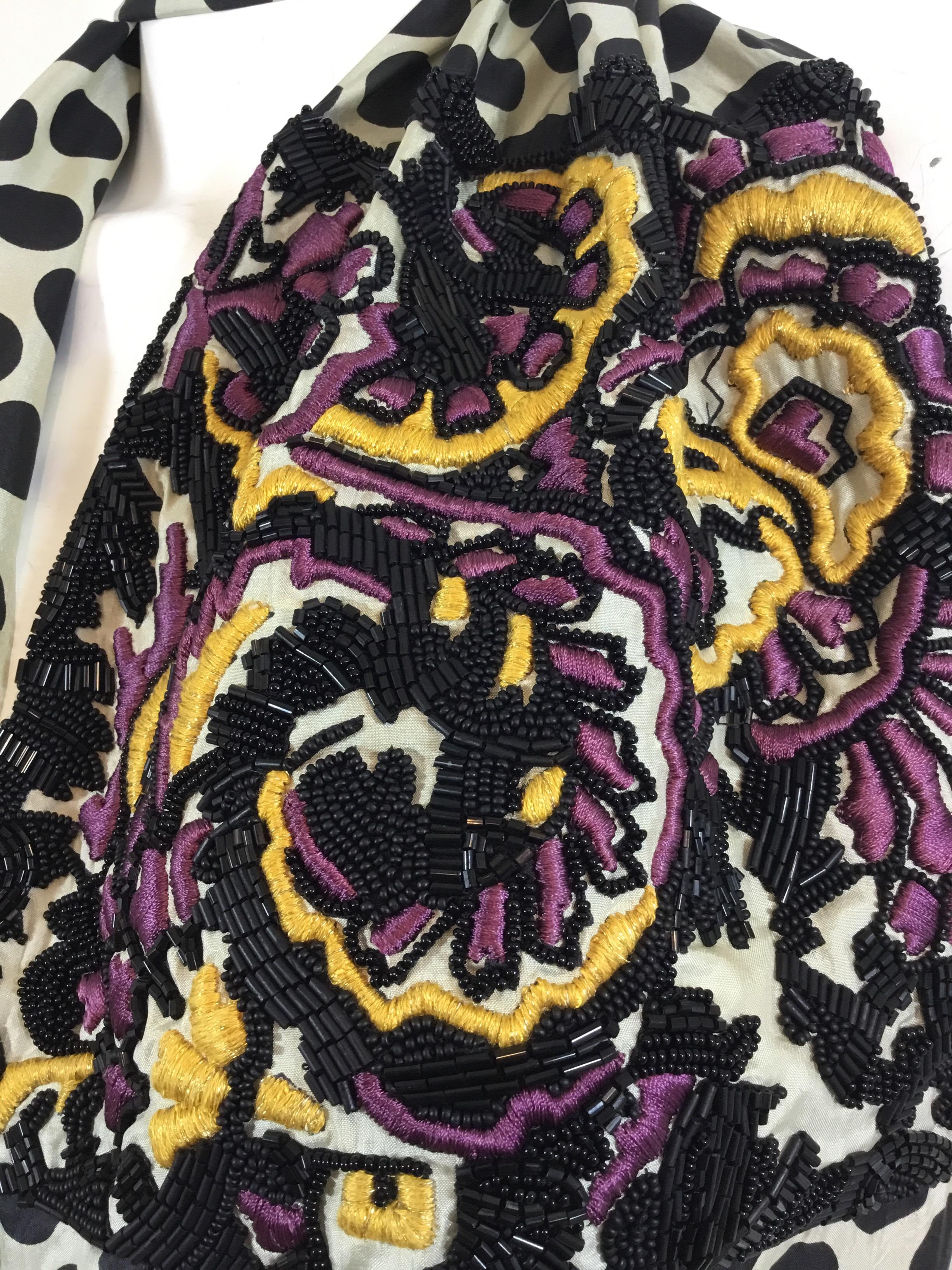 silk scarf with fringe