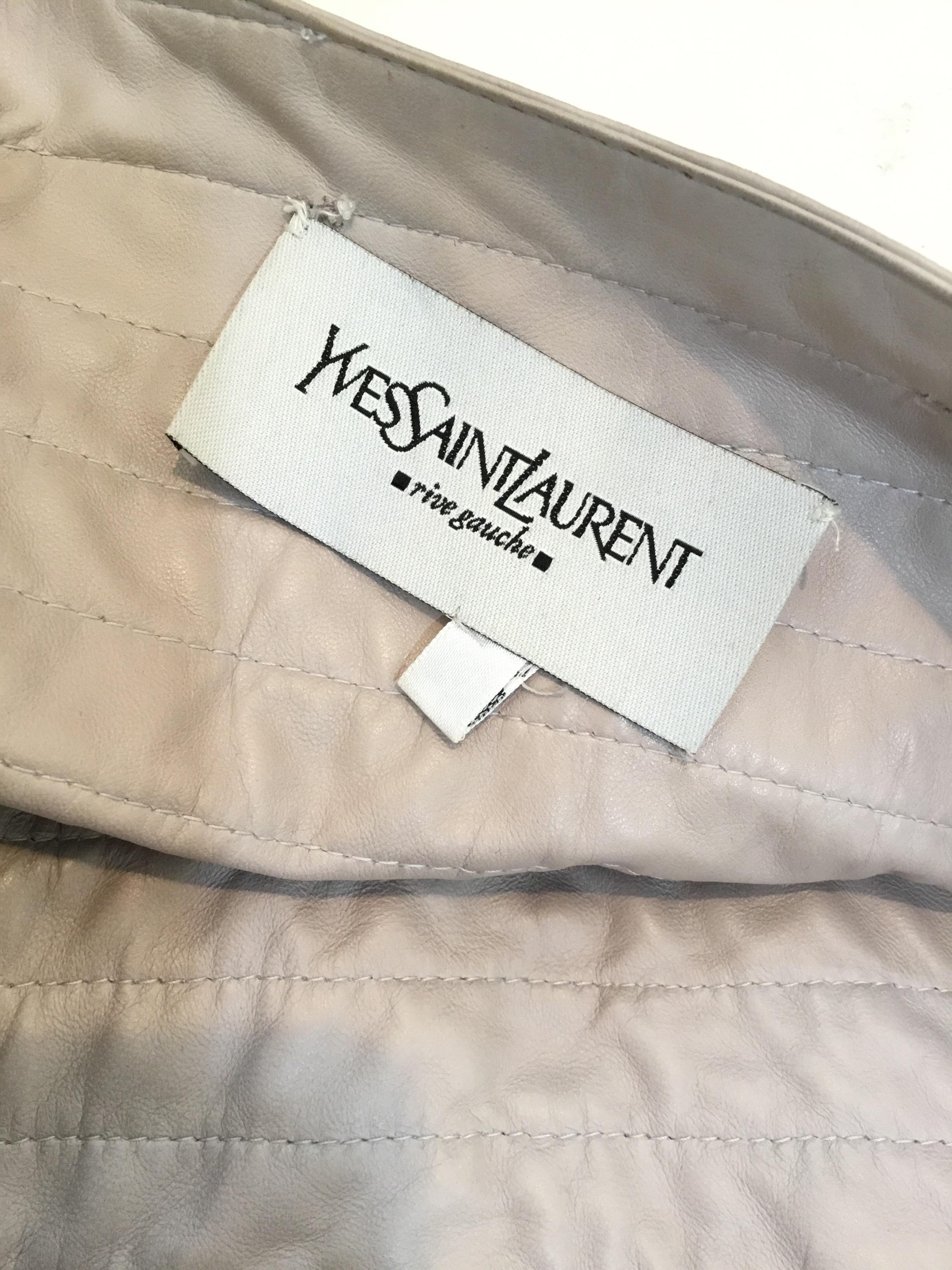 Yves Saint Laurent Quilted Leather Jacket 3