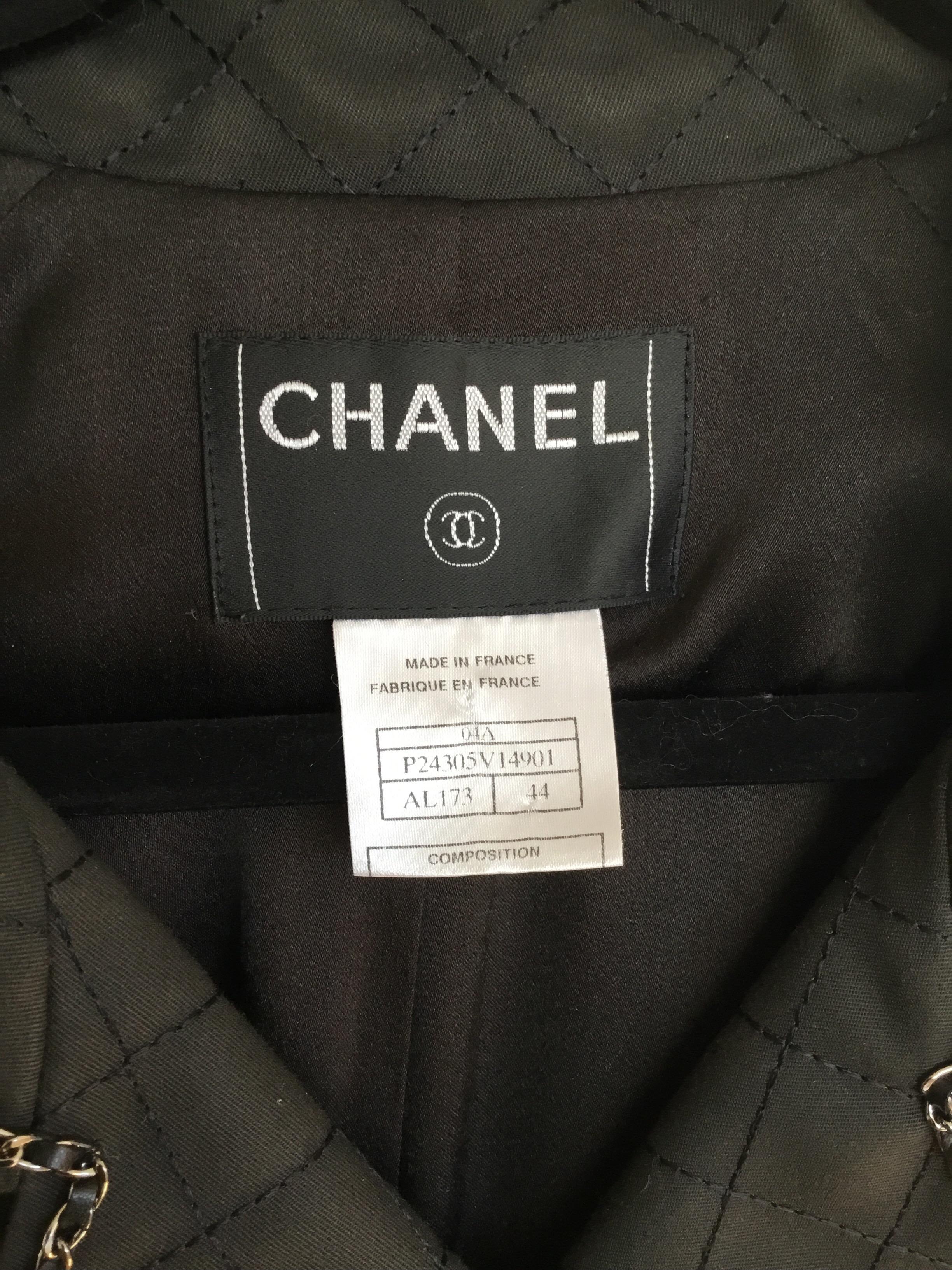 Chanel Trench Coat with Chain Trim 2004 A 1