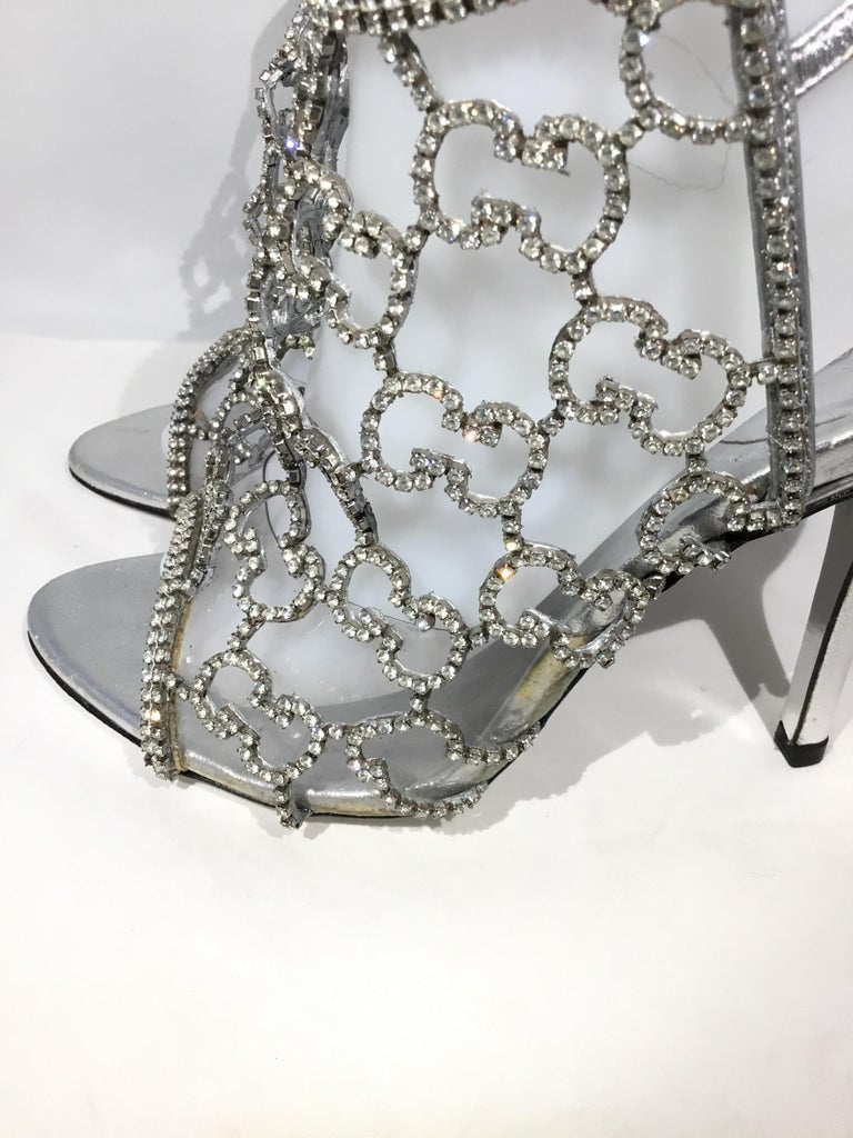 Gucci Rhinestone Encrusted GG Heels at 1stDibs gucci rhinestone heels