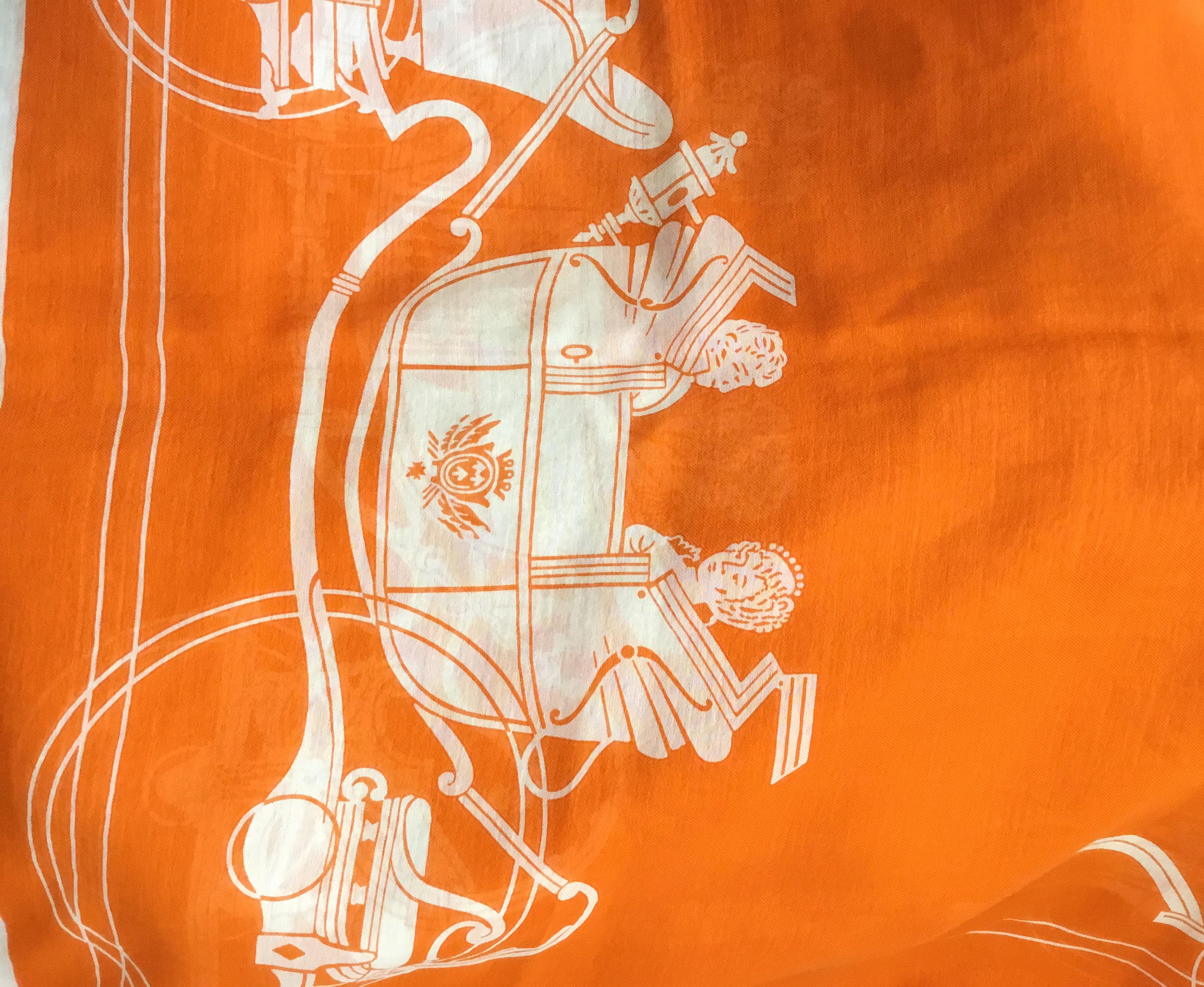 Hermes Paris Long Silk-Blend Scarf 3