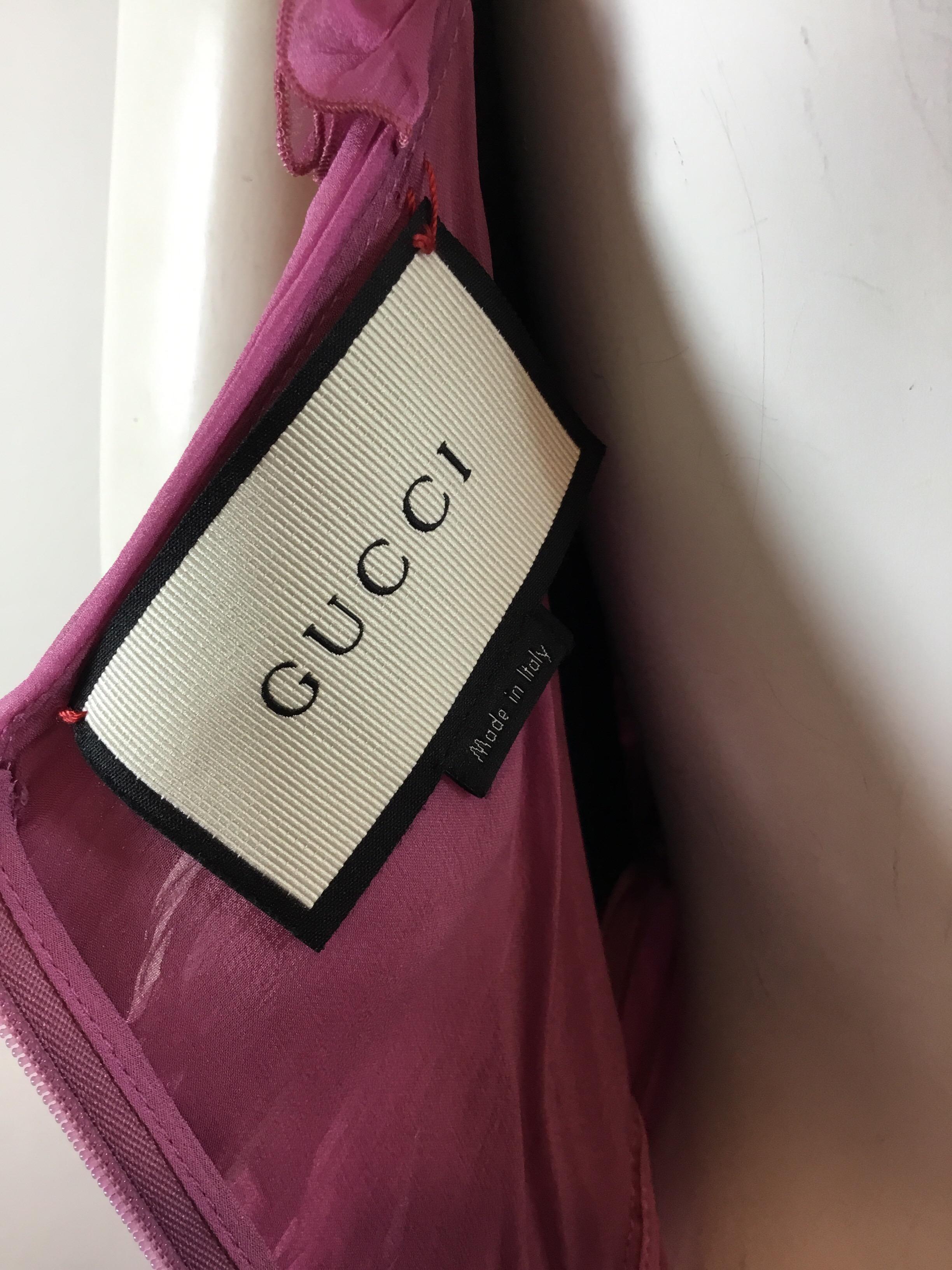Gucci Resort 2016 Tiered Silk Chiffon Gown 2