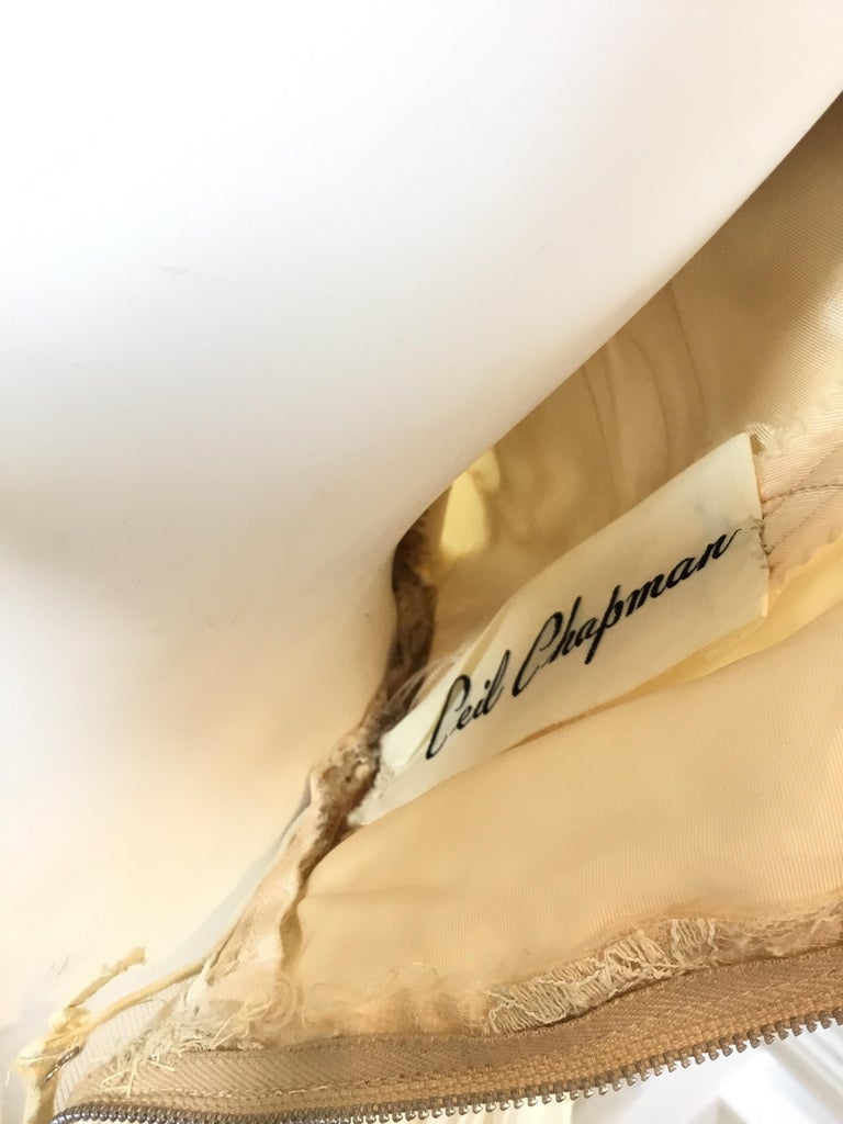 Ceil Chapman Lace Vintage Dress For Sale 5