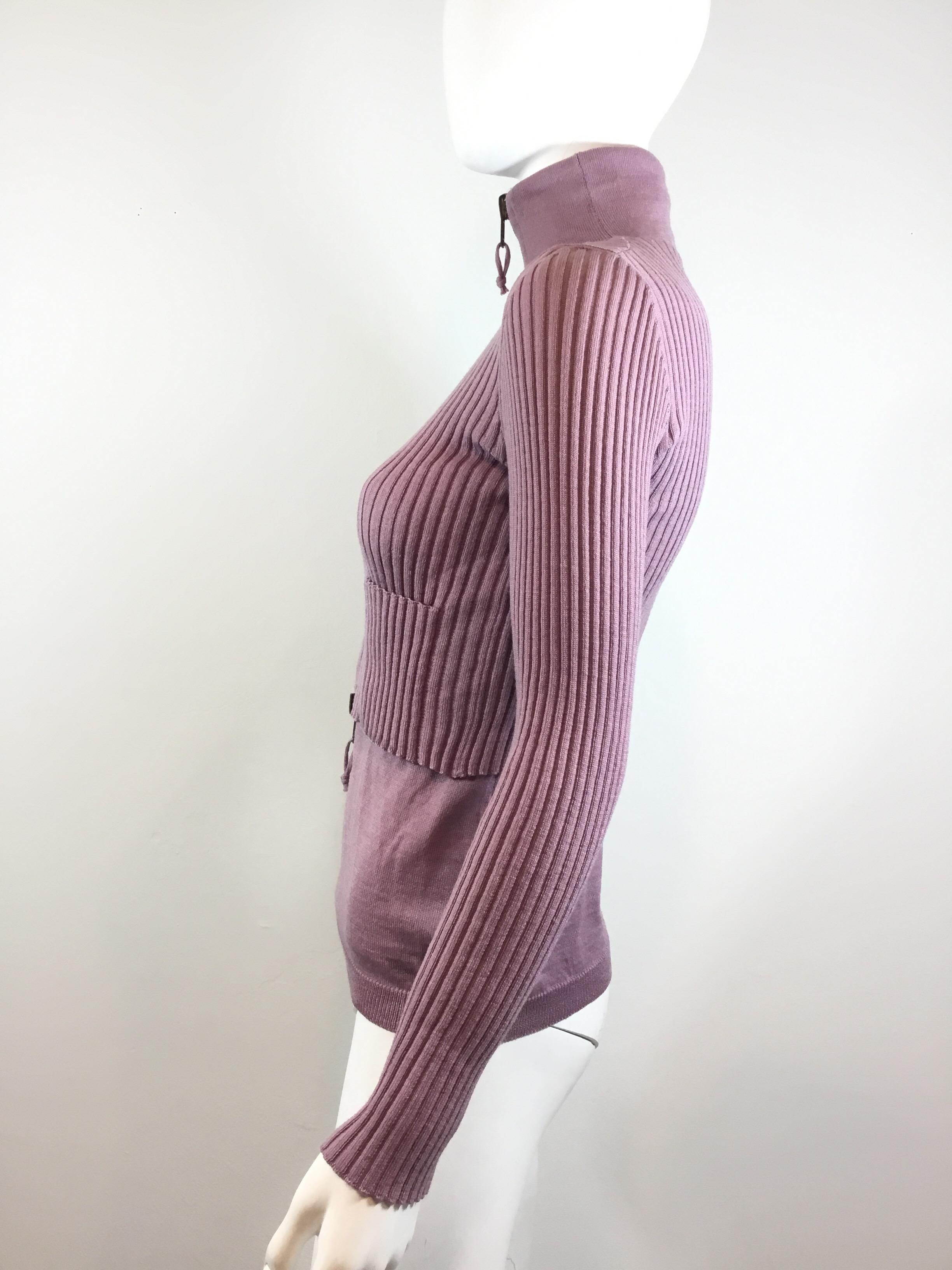 Women's Jean Paul Gaultier Classique Ribbed Knit Sweater