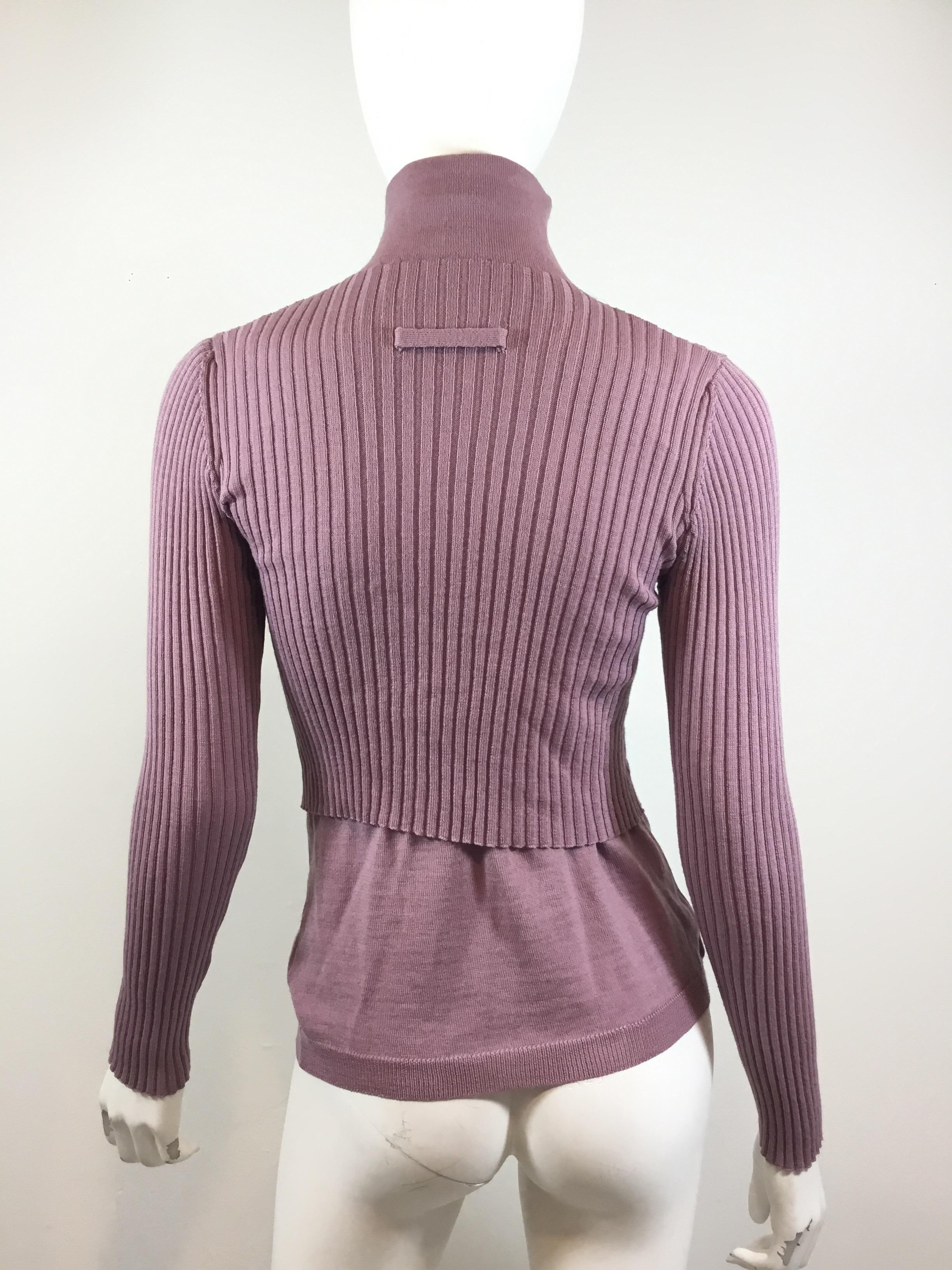 Jean Paul Gaultier Classique Ribbed Knit Sweater In Excellent Condition In Carmel, CA
