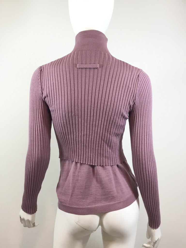 Jean Paul Gaultier Classique Ribbed Knit Sweater at 1stDibs