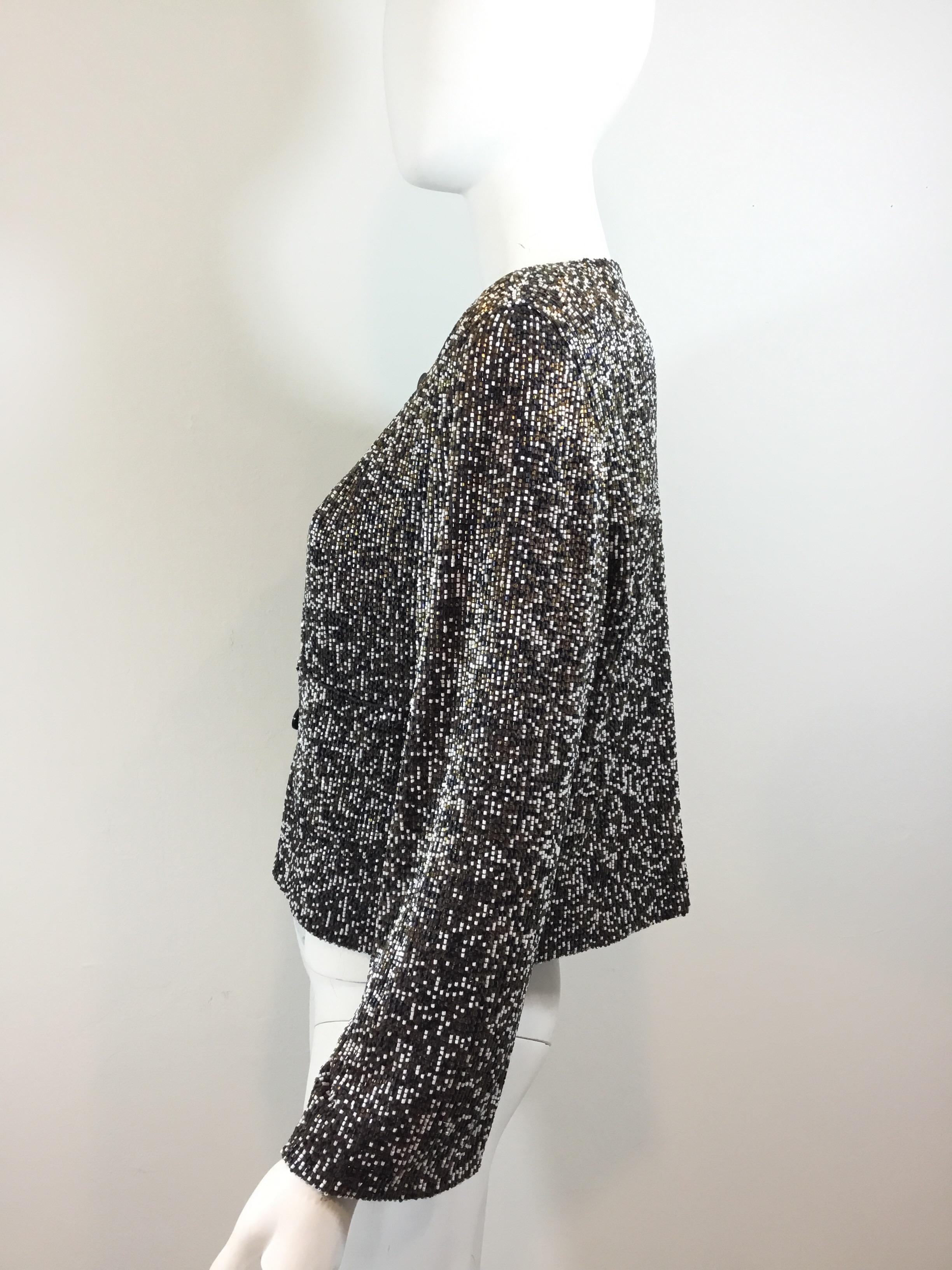 Chanel 1999 A Fully Beaded Jacket  In Excellent Condition In Carmel, CA