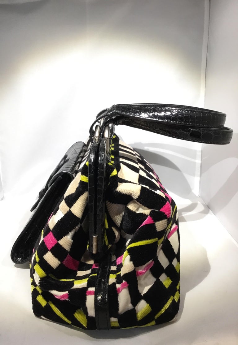 Bottega Veneta Special Edition Terry Cloth with Alligator Handbag at ...