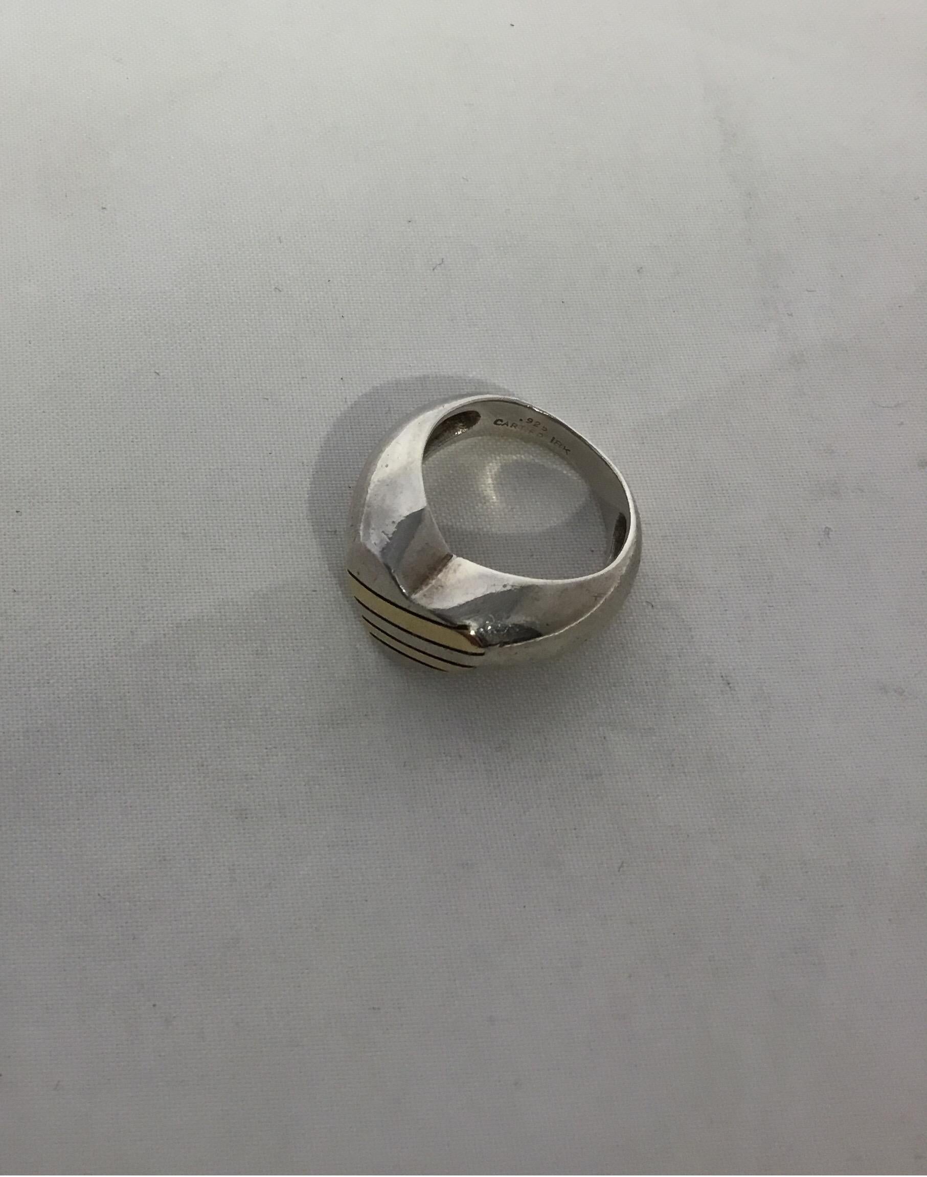 cartier mixed metal ring