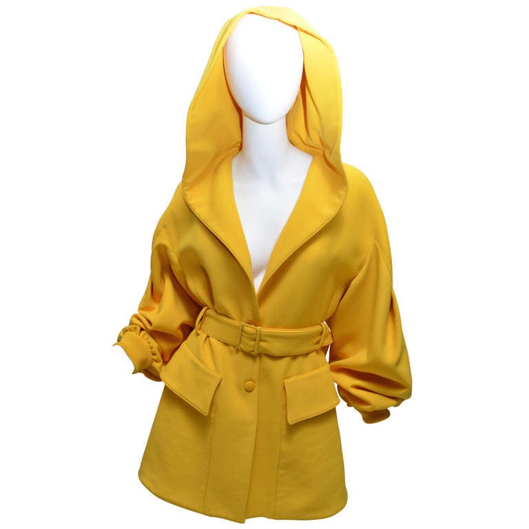 Claude Montana Taxi Cab Yellow Jacket with Hood
