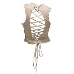 Gianni Versace Lace Back Crop Top 10