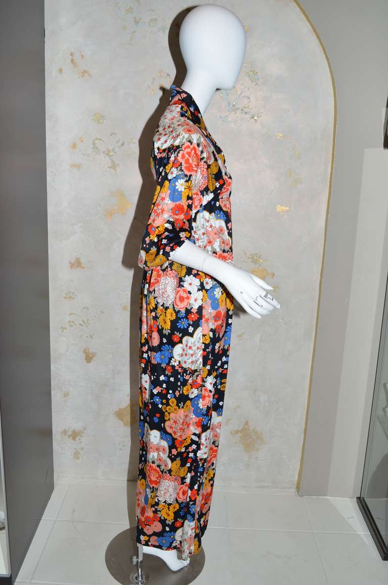 Yves Saint Lau Vintage Ysl Cotton Fl Dress At 1stdibs Yves Saint Lau Vintage 1970 S Ysl Cotton Fl Print Peasant Dress Ed Front And Back Yoke