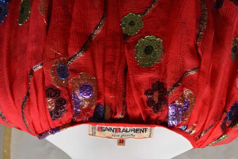 Women's Yves Saint Laurent Vintage YSL Chiffon Dress