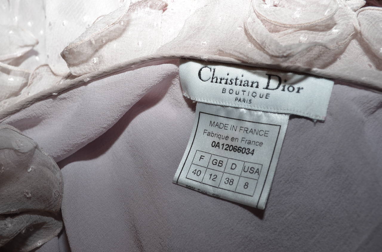 Gray Christian Dior John Galliano Slip Dress 2000-2002