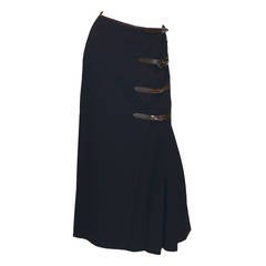 Hermès Jean Paul Gaultier Kelly Lock Kilt Skirt