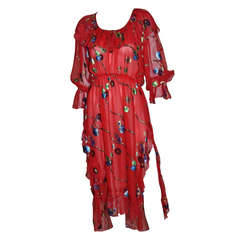 Yves Saint Laurent Vintage YSL Chiffon Dress