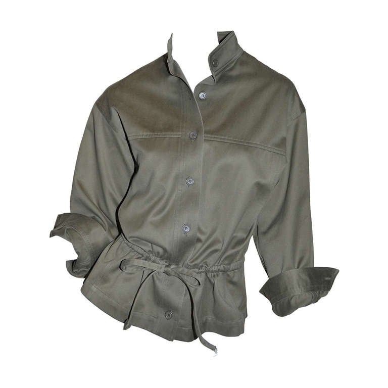 Yves Saint Laurent Rive Gauche Vintage 1970's Safari Jacket