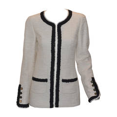 Chanel 02P Boucle Wool Jacket 38