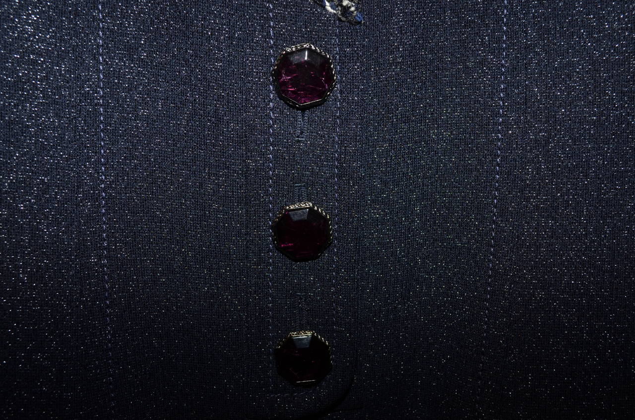 Chanel 2012 RTW Metallic Tweed Sleeveless Coat 1