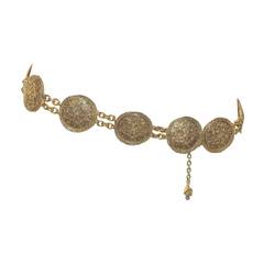 Chanel 1985 Baroque Medallion Chain Belt