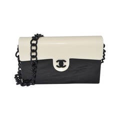 Chanel 2000-2002 Black and White Lucite Perspex RARE Vintage Bag
