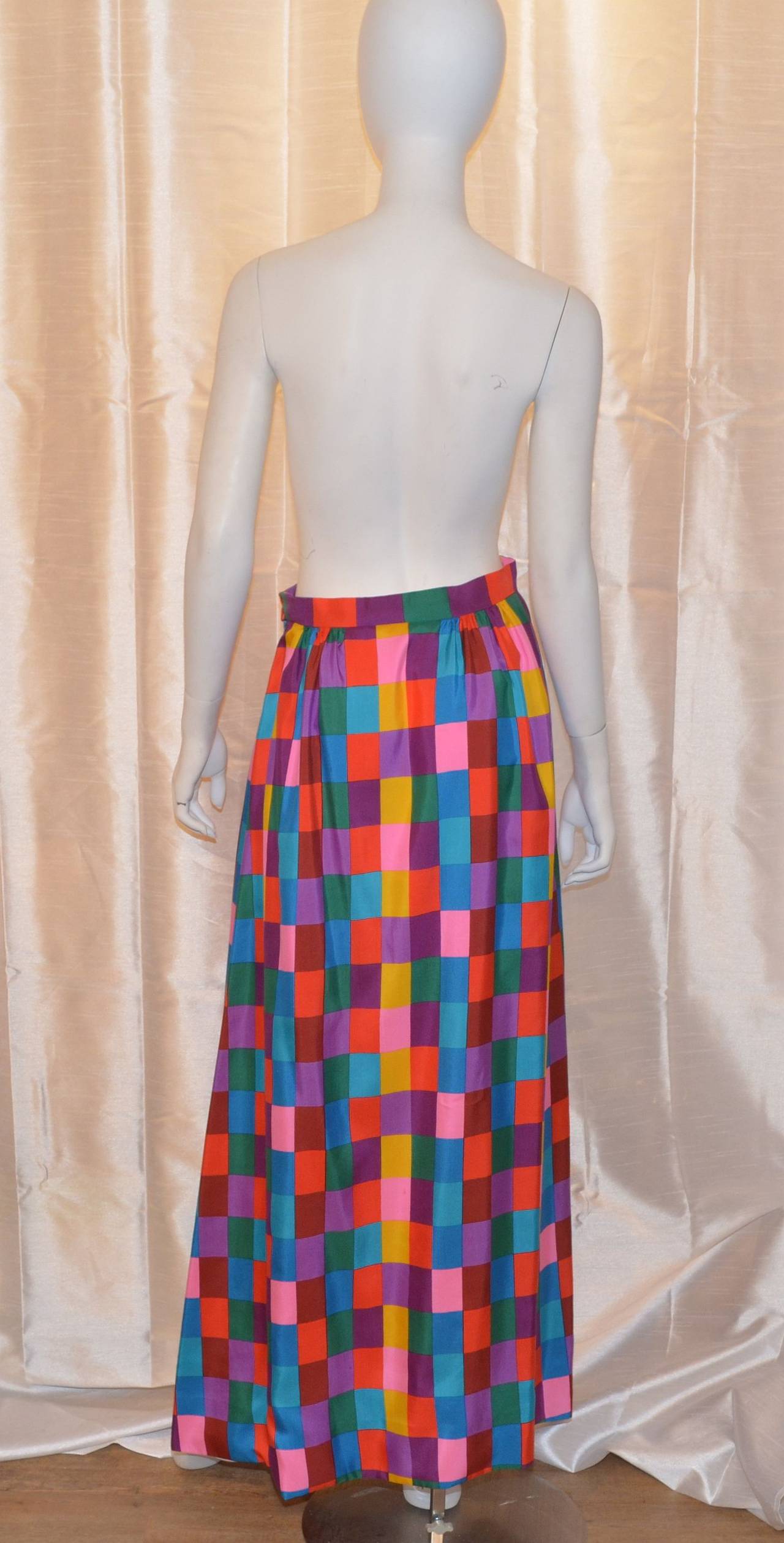 Pink Vintage Valentino Boutique 1970s Maxi Skirt