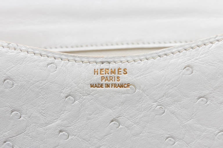 Hermes Ostrich Passe Guide Shoulder Bag 2