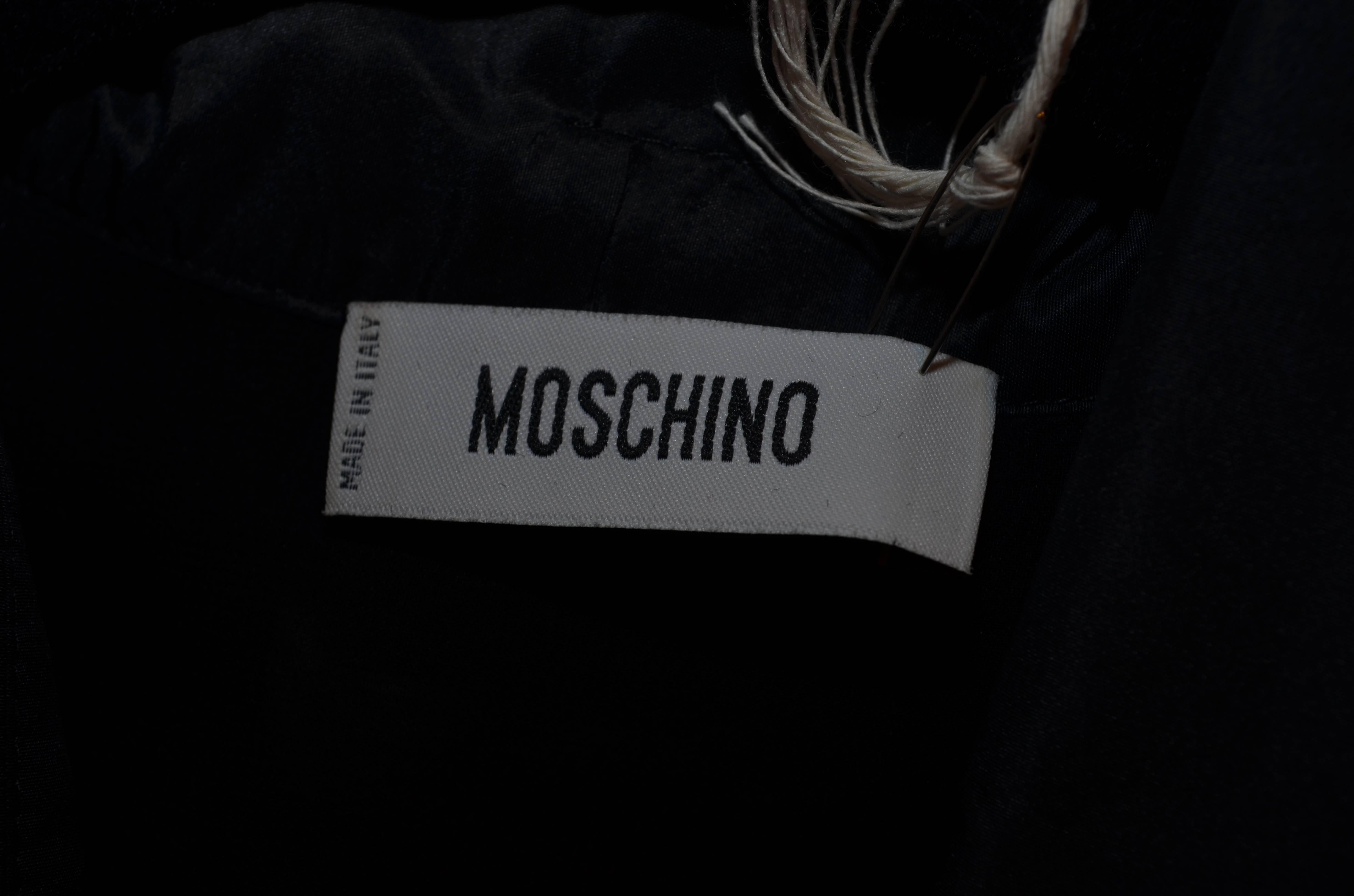 Men's Moschino Silk Chiffon Blouse with Sleeves That Tie at the Waist
