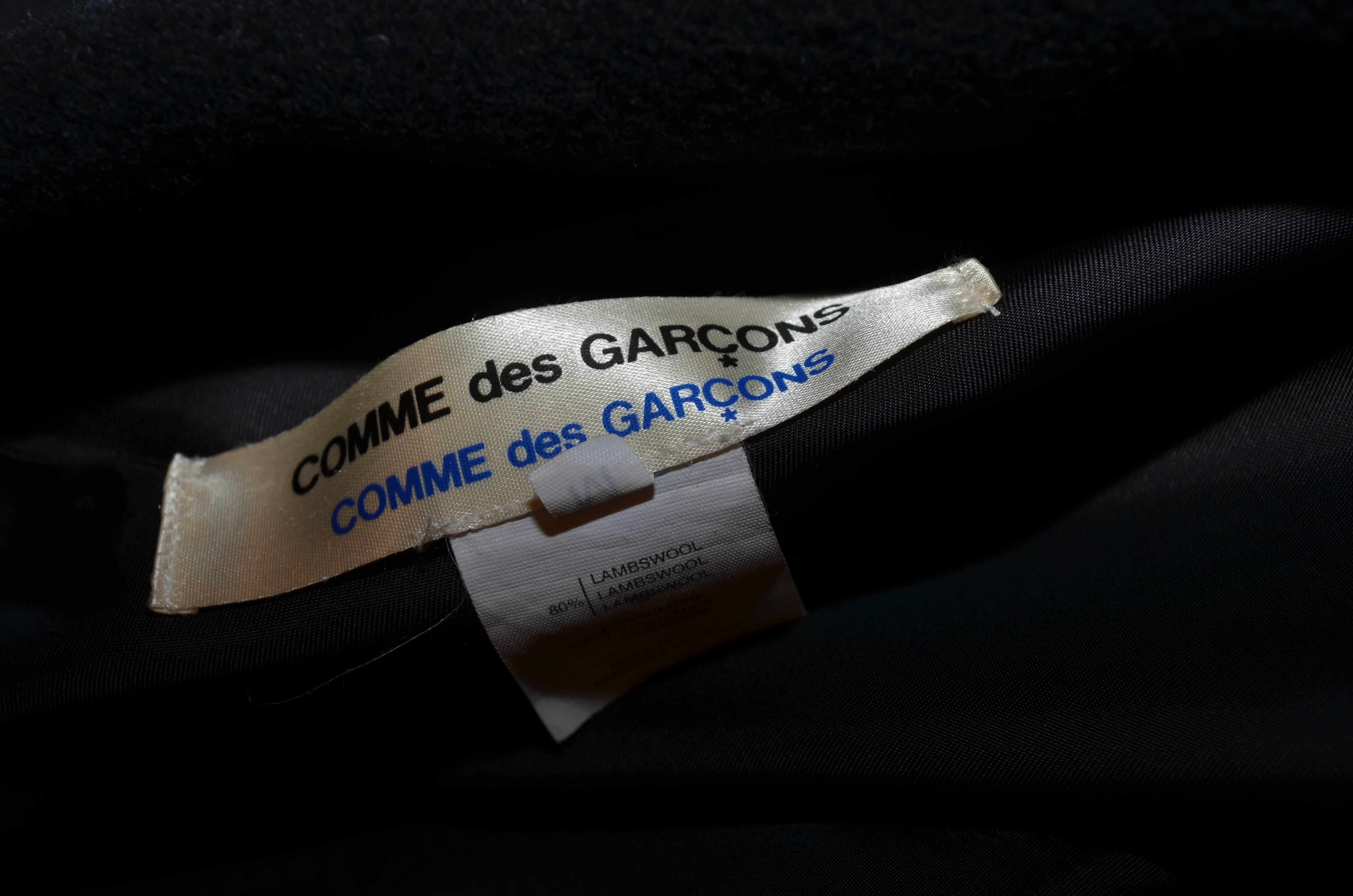 Comme des Garçons Wool and Cashmere Blend Coat In Excellent Condition In Carmel, CA