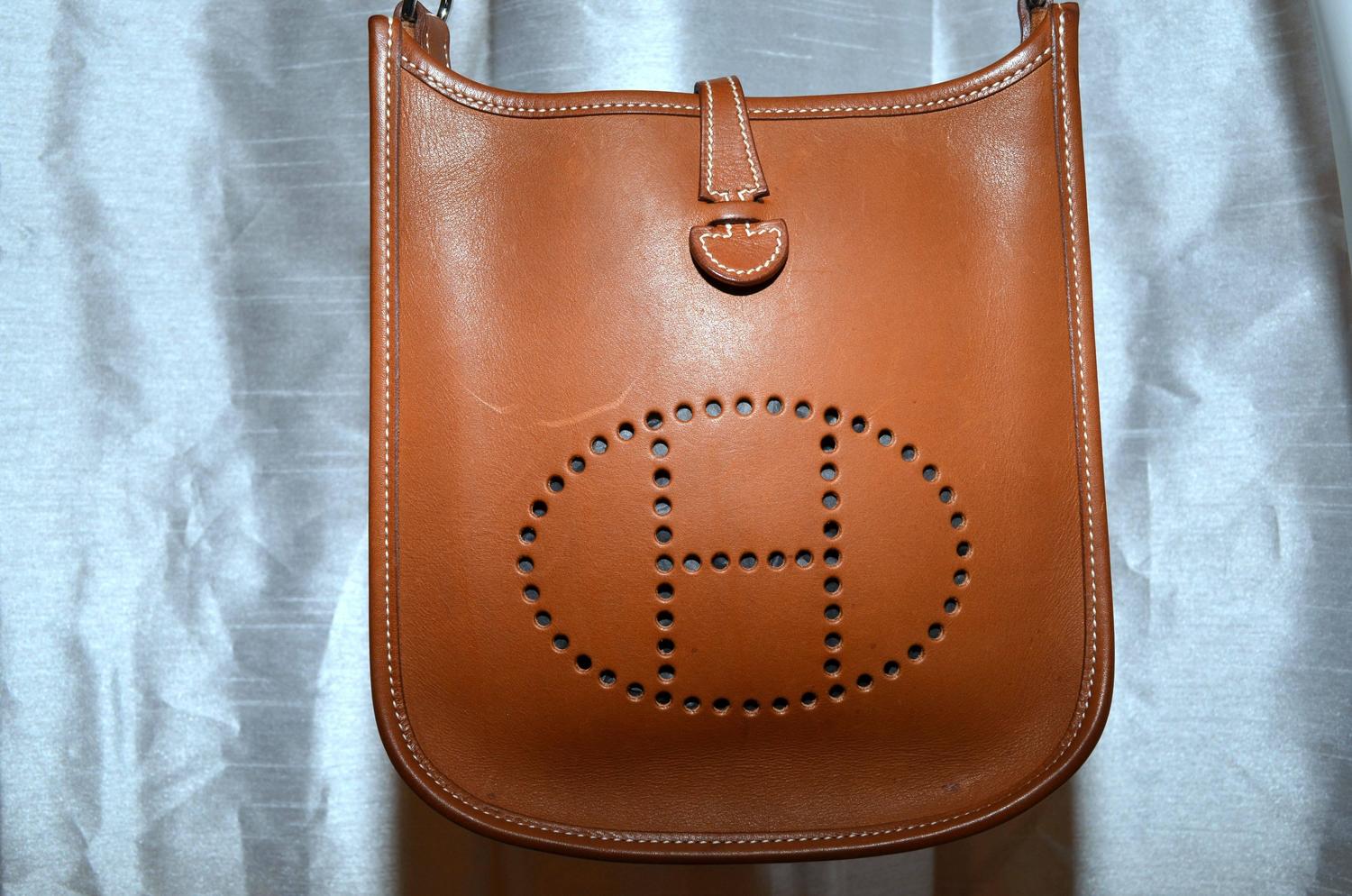 Hermes Black Vache Hunter Leather Evelyne Sellier 29 Bag For Sale at  1stDibs