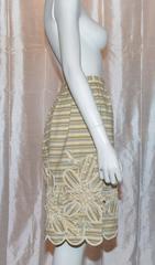 Oscar de la Renta Spring 2007 Ready to Wear Beaded Silk Blend Skirt