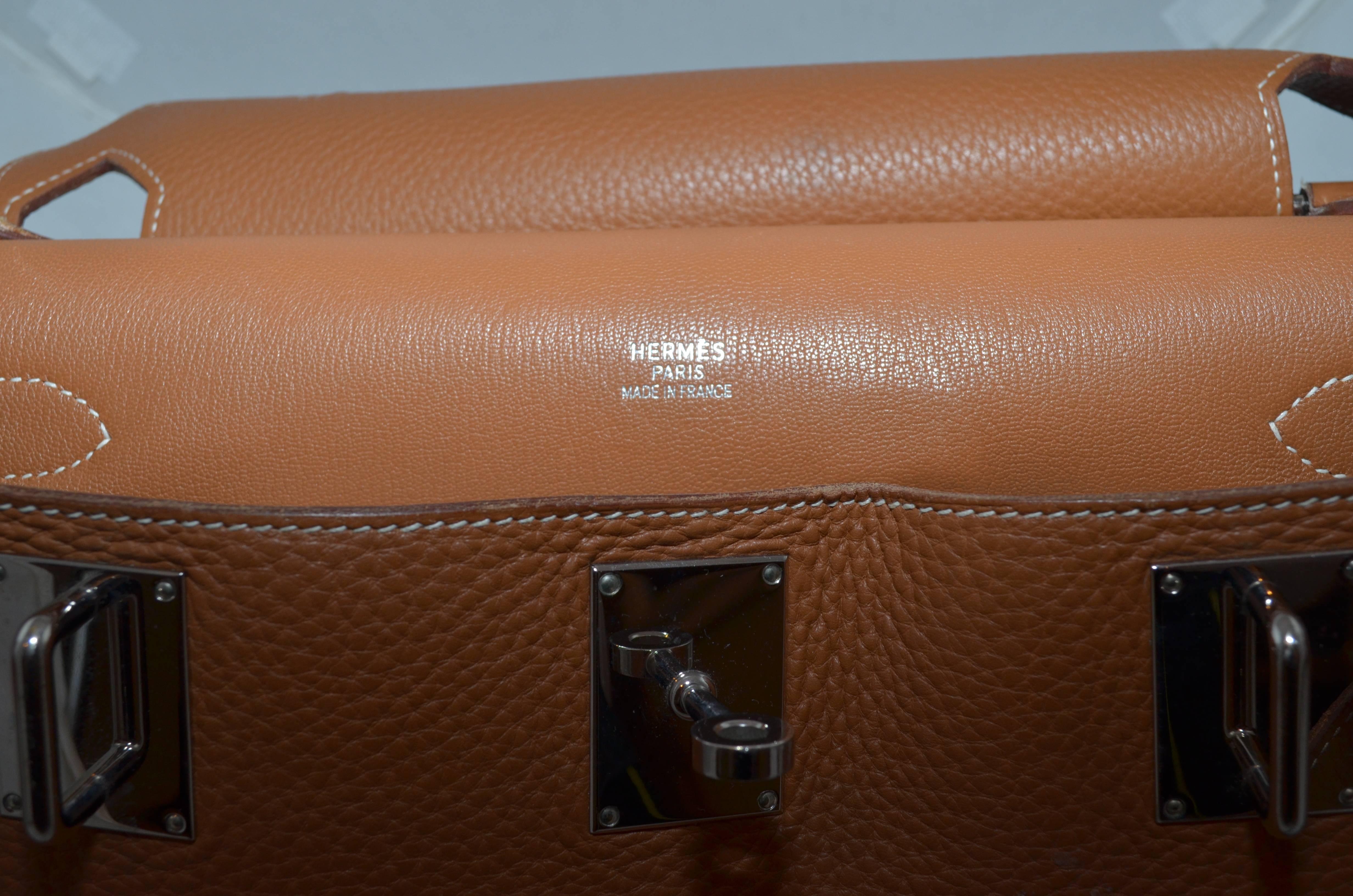 Hermès Gold Jypsiere 34cm Souple Leather Crossbody Bag 2