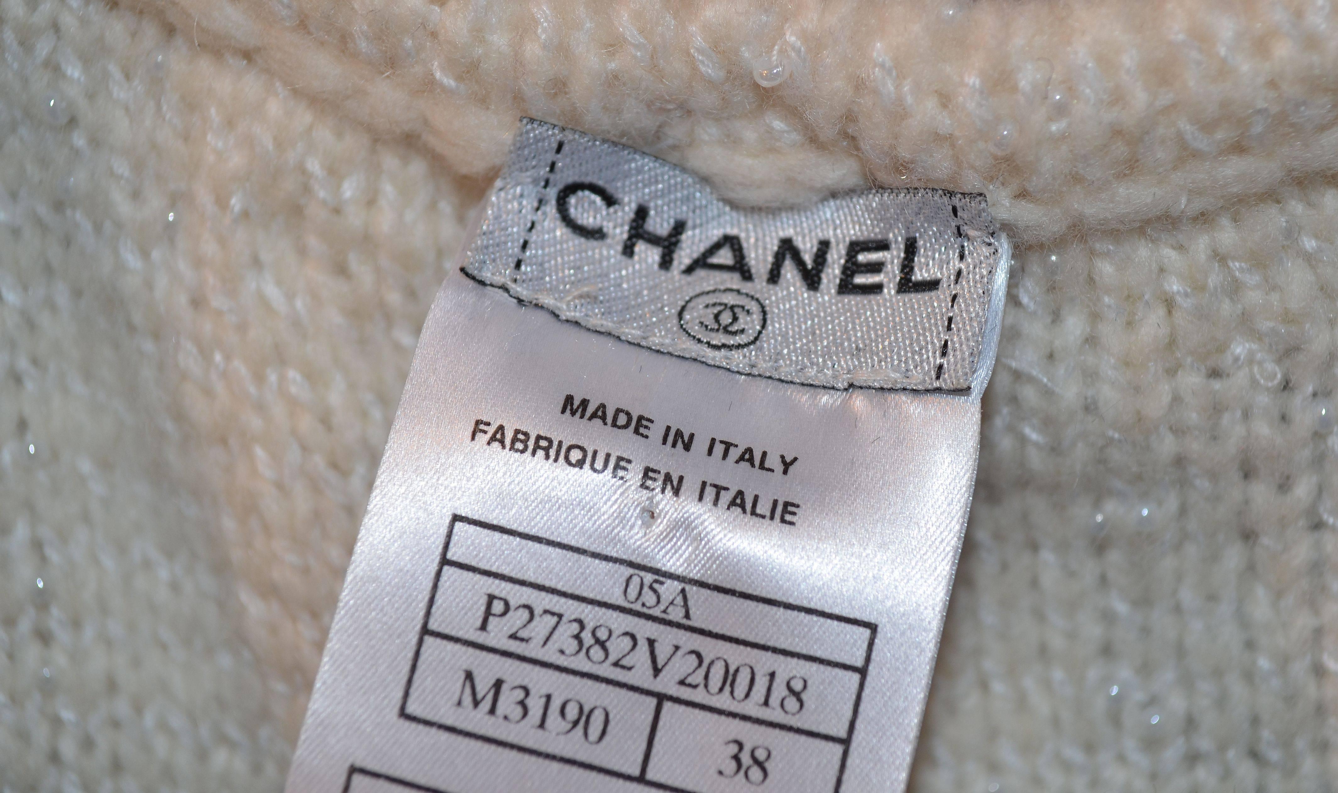 Women's Chanel 2005 Fall Ready to Wear Cashmere Pearl Dress