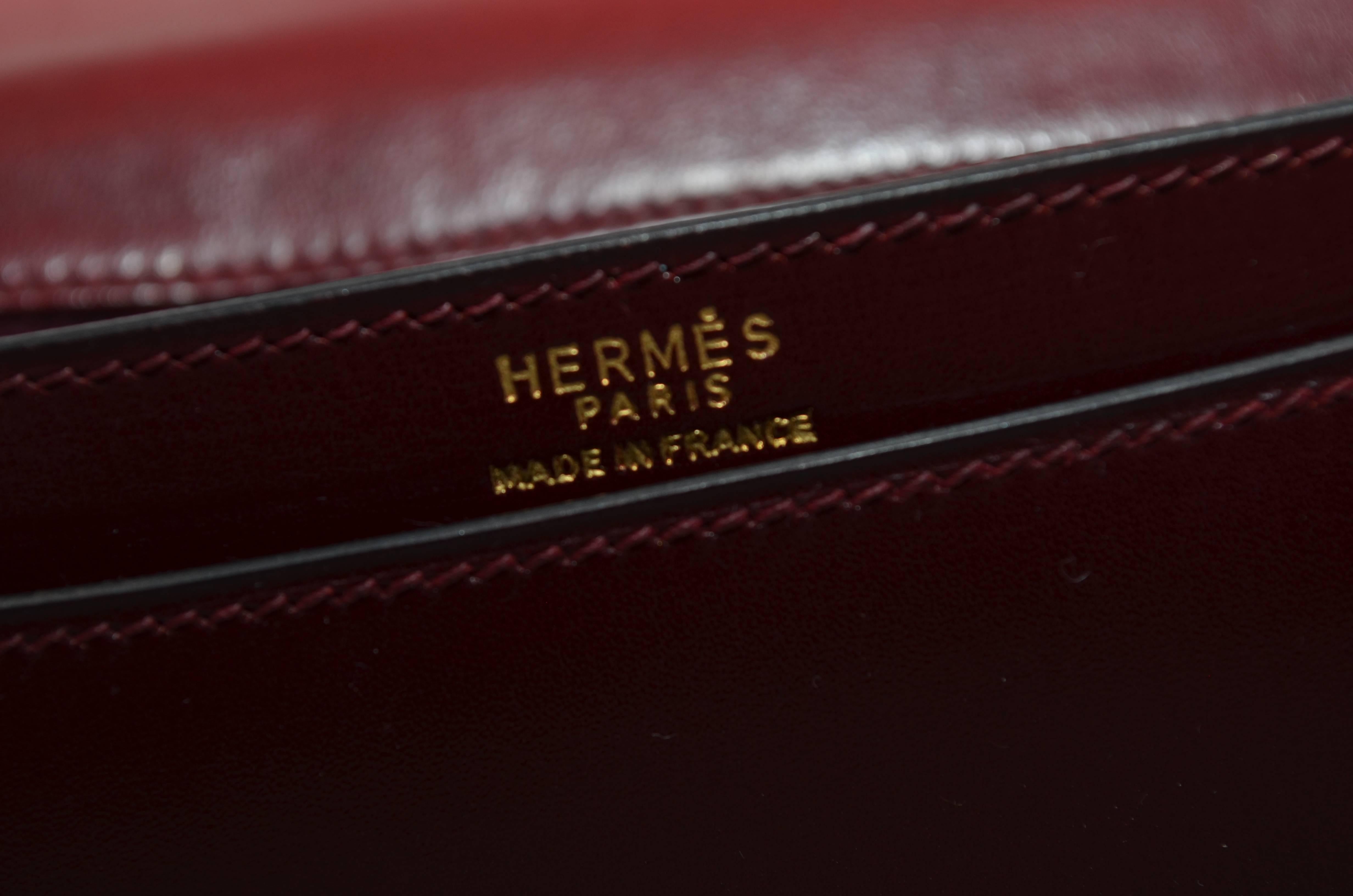 Hermes 1962 Box Calf Rogue 2 Way Clutch Bag with Strap 5