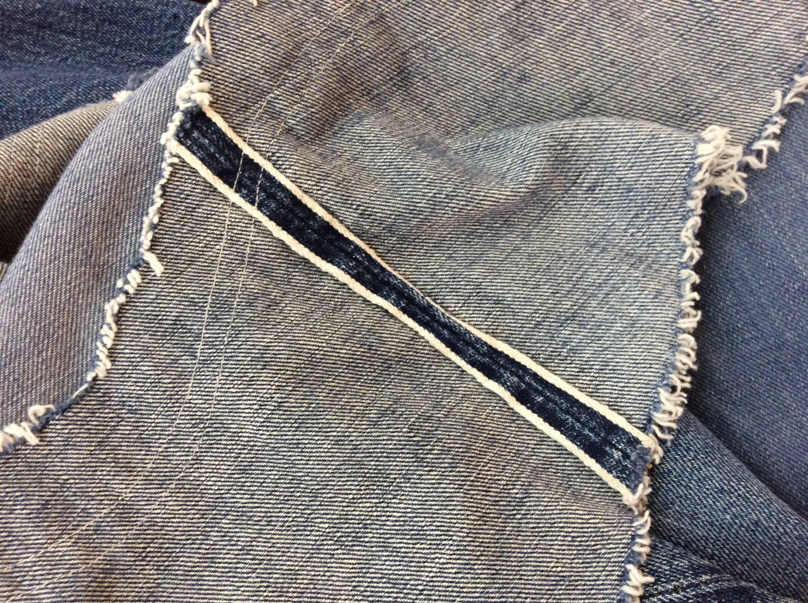 Women's Levis Denim Big E PatchworkCustom Maxi Skirt