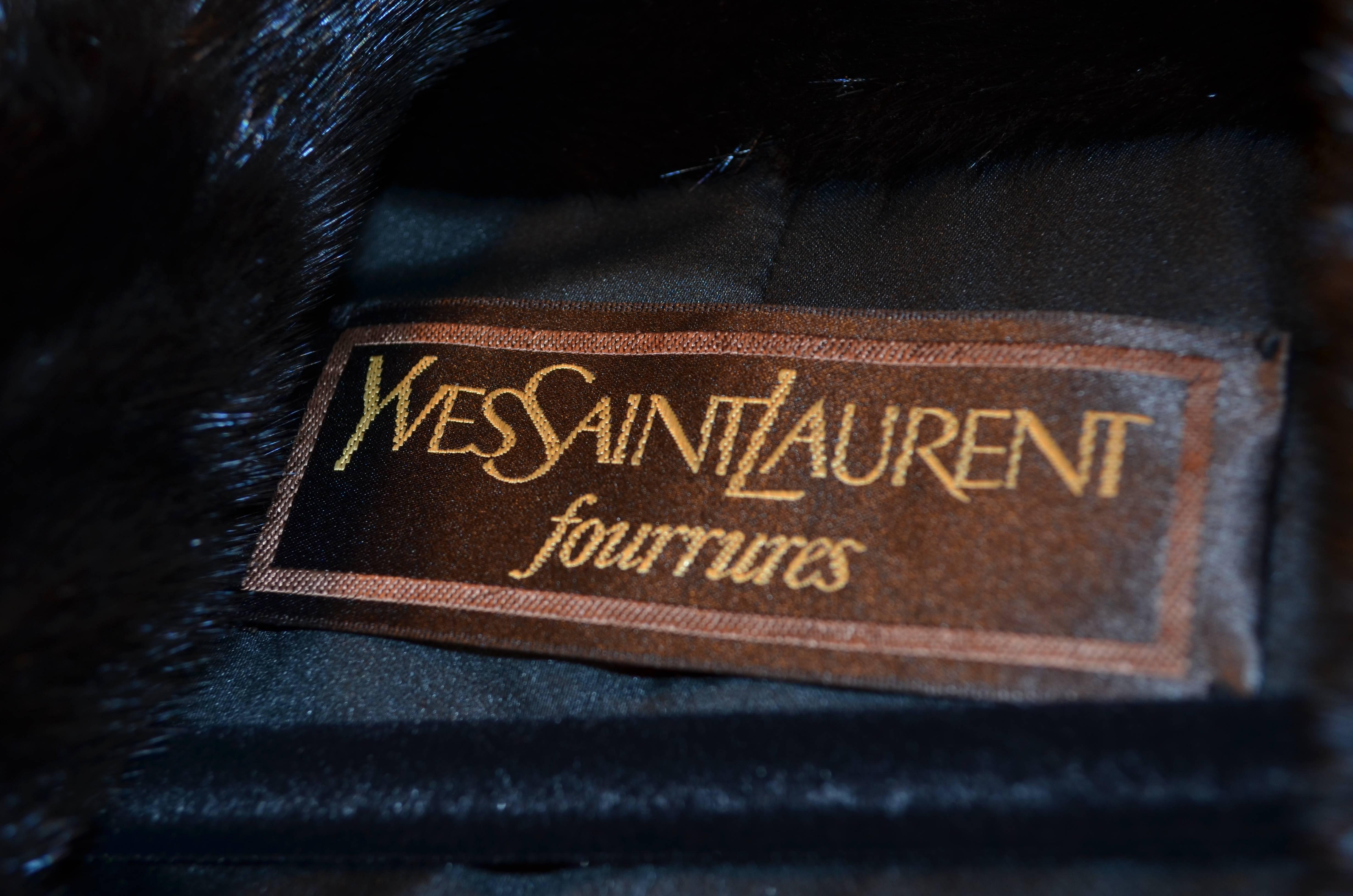 Yves Saint Laurent Mink Coat 1