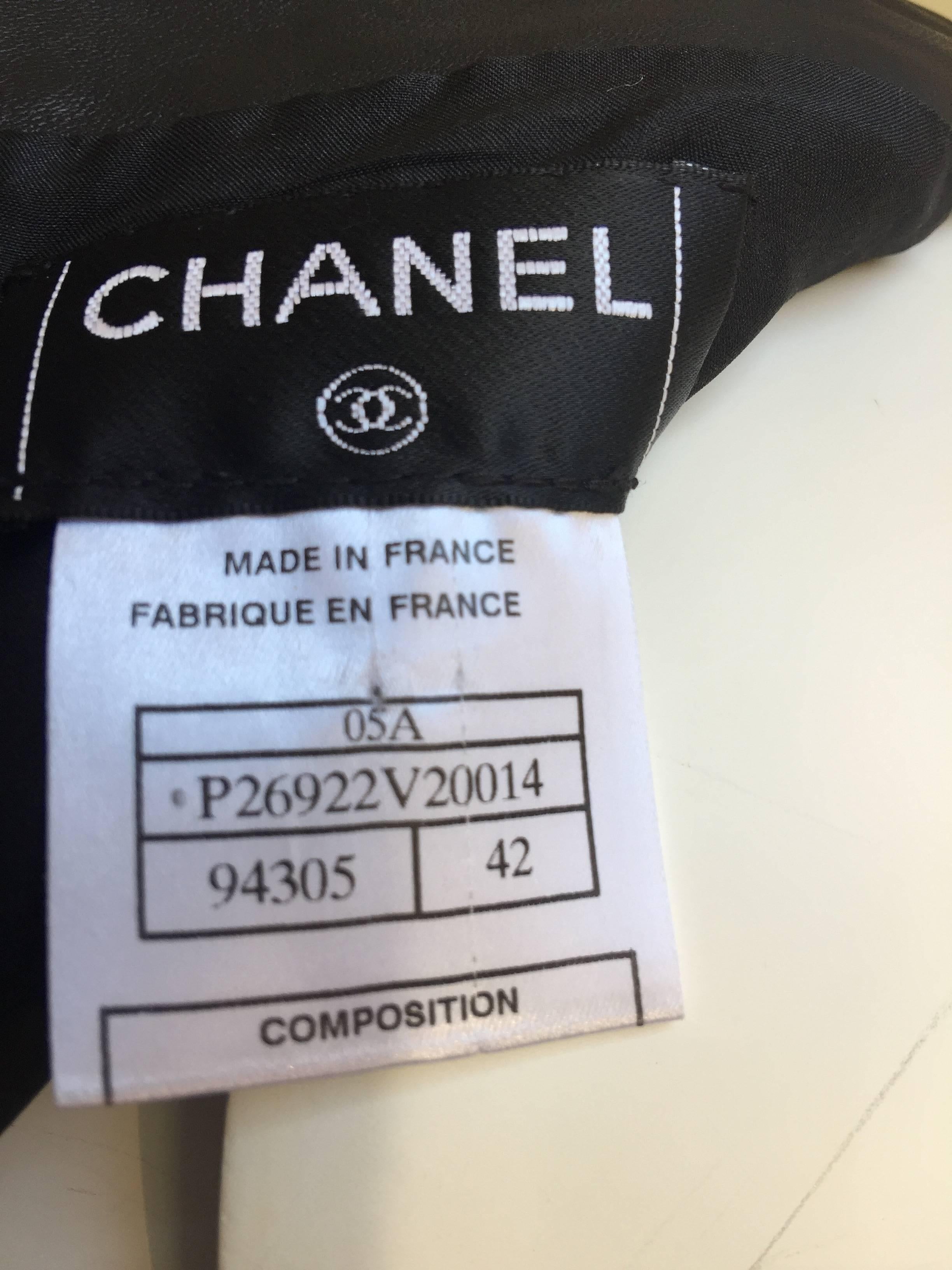 Chanel 05A Pleated Leather Skirt 3