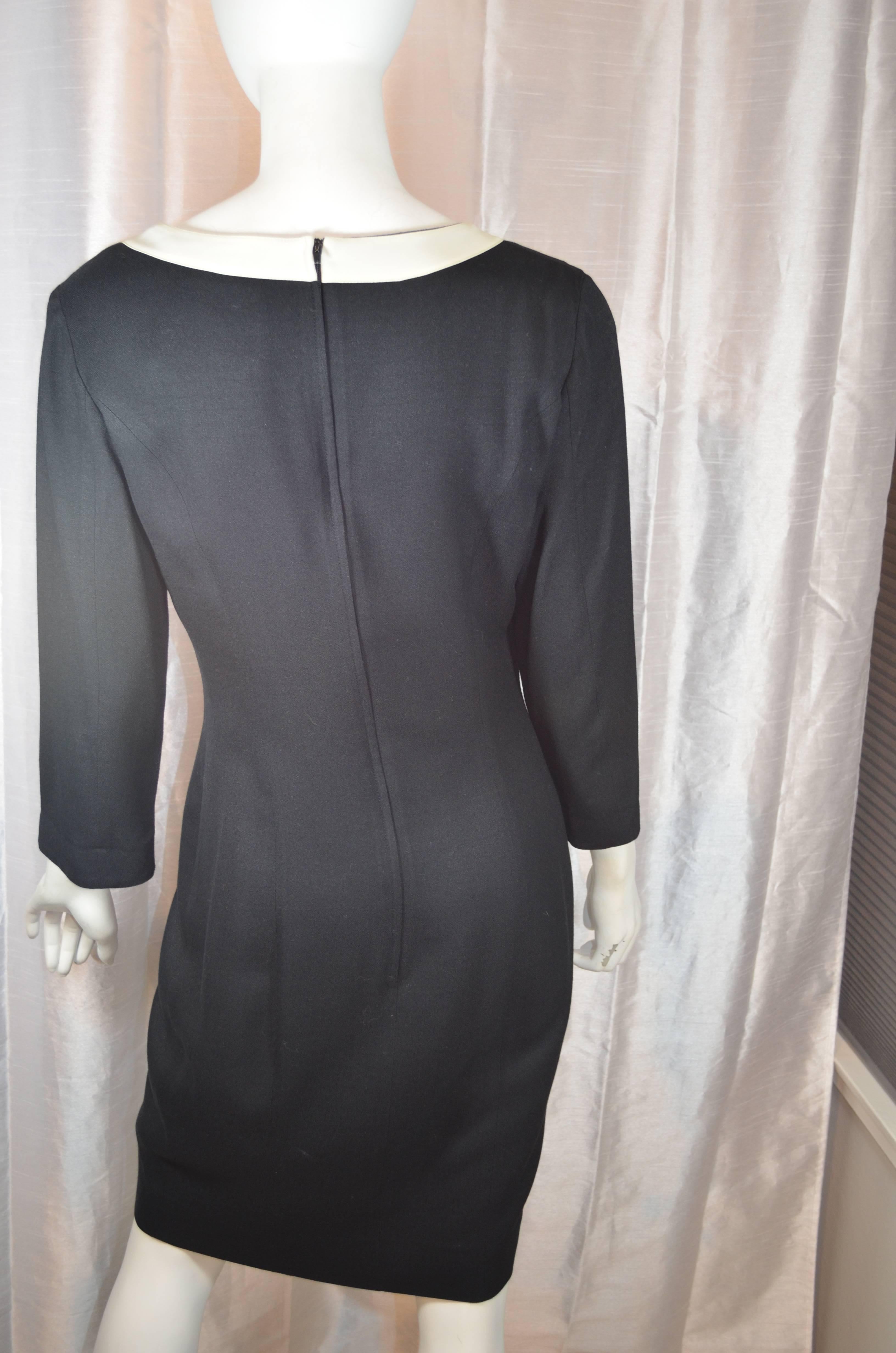 Black Moschino Couture Question Mark Dress 1988-89 For Sale