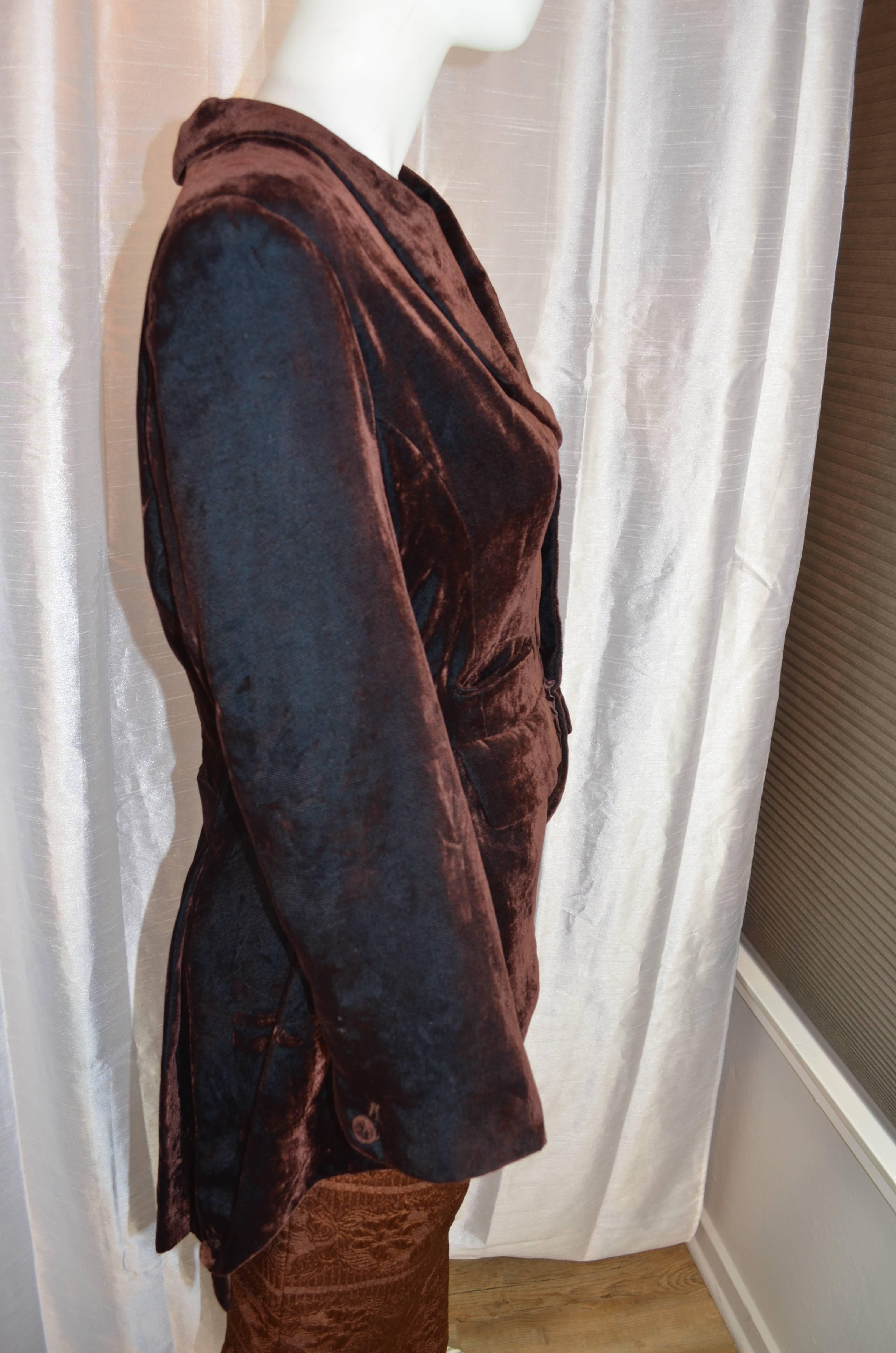 Matsuda Cutaway Jacket and Skirt In Good Condition In Carmel, CA