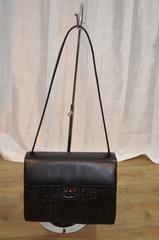 Rare Chanel Woven Wicker Handbag Tortoise CC Closure