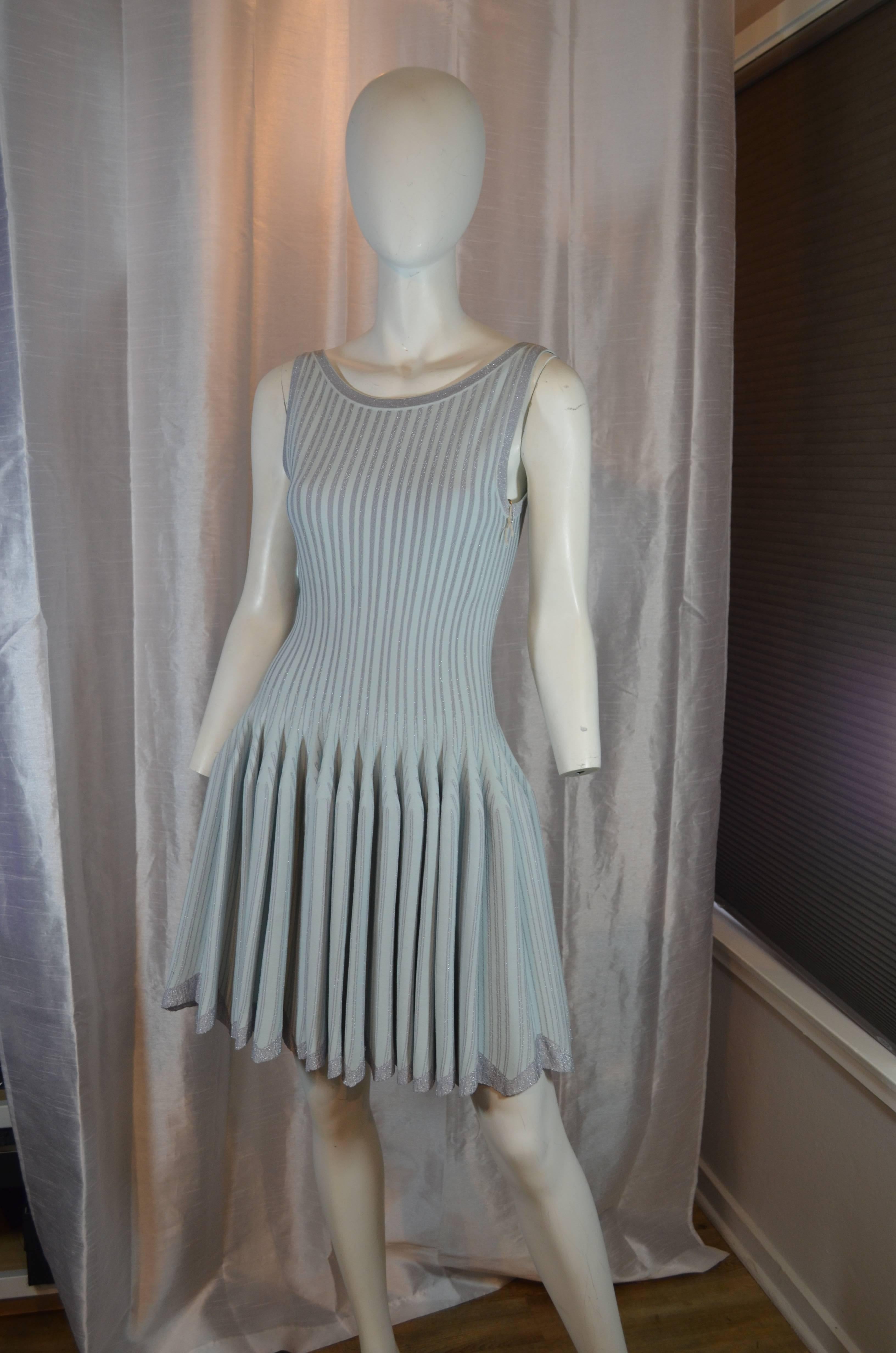 azzedine alaia fit and flare dress