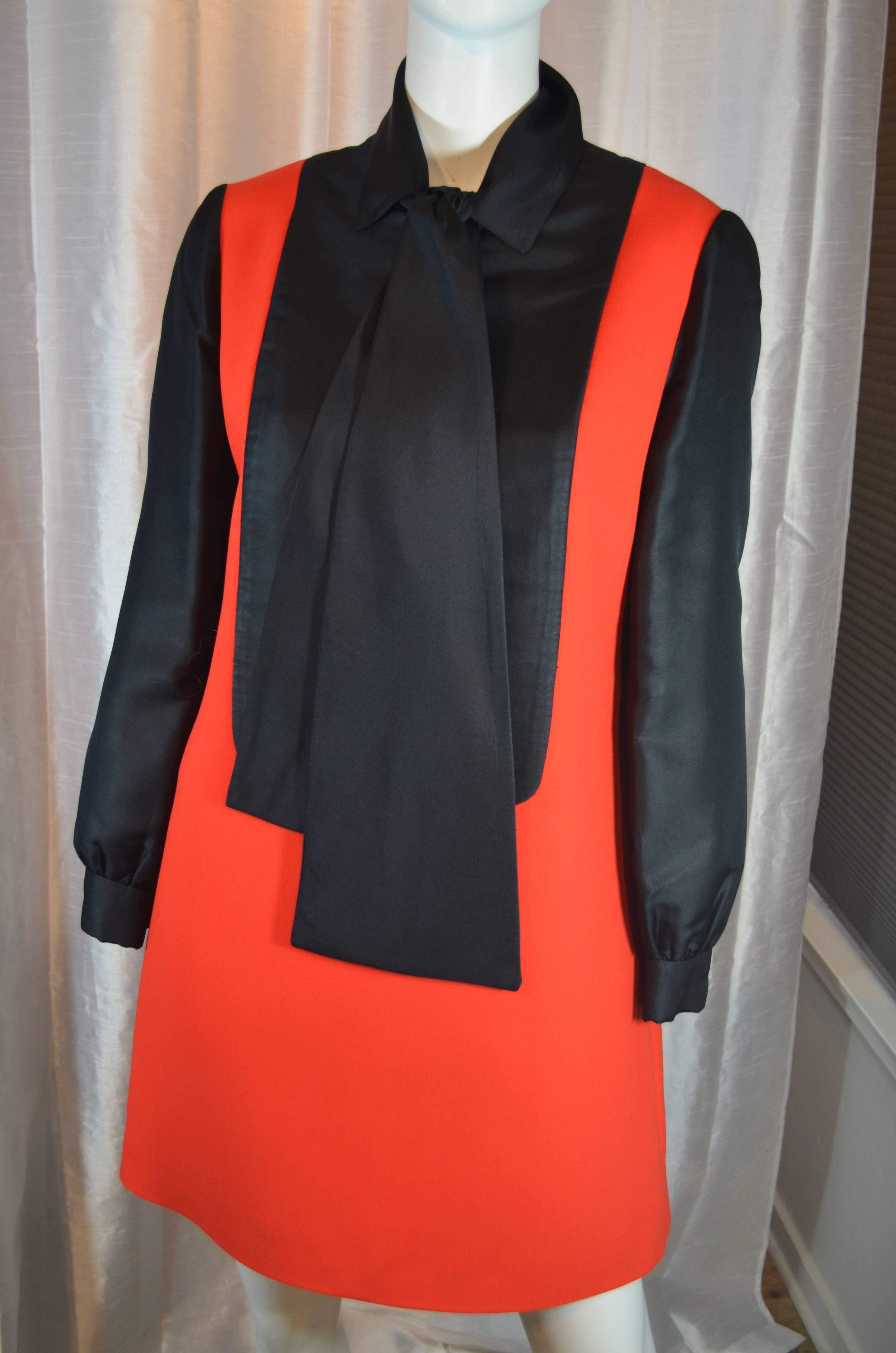 Geoffrey Beene Tuxedo Dress In Excellent Condition For Sale In Carmel, CA
