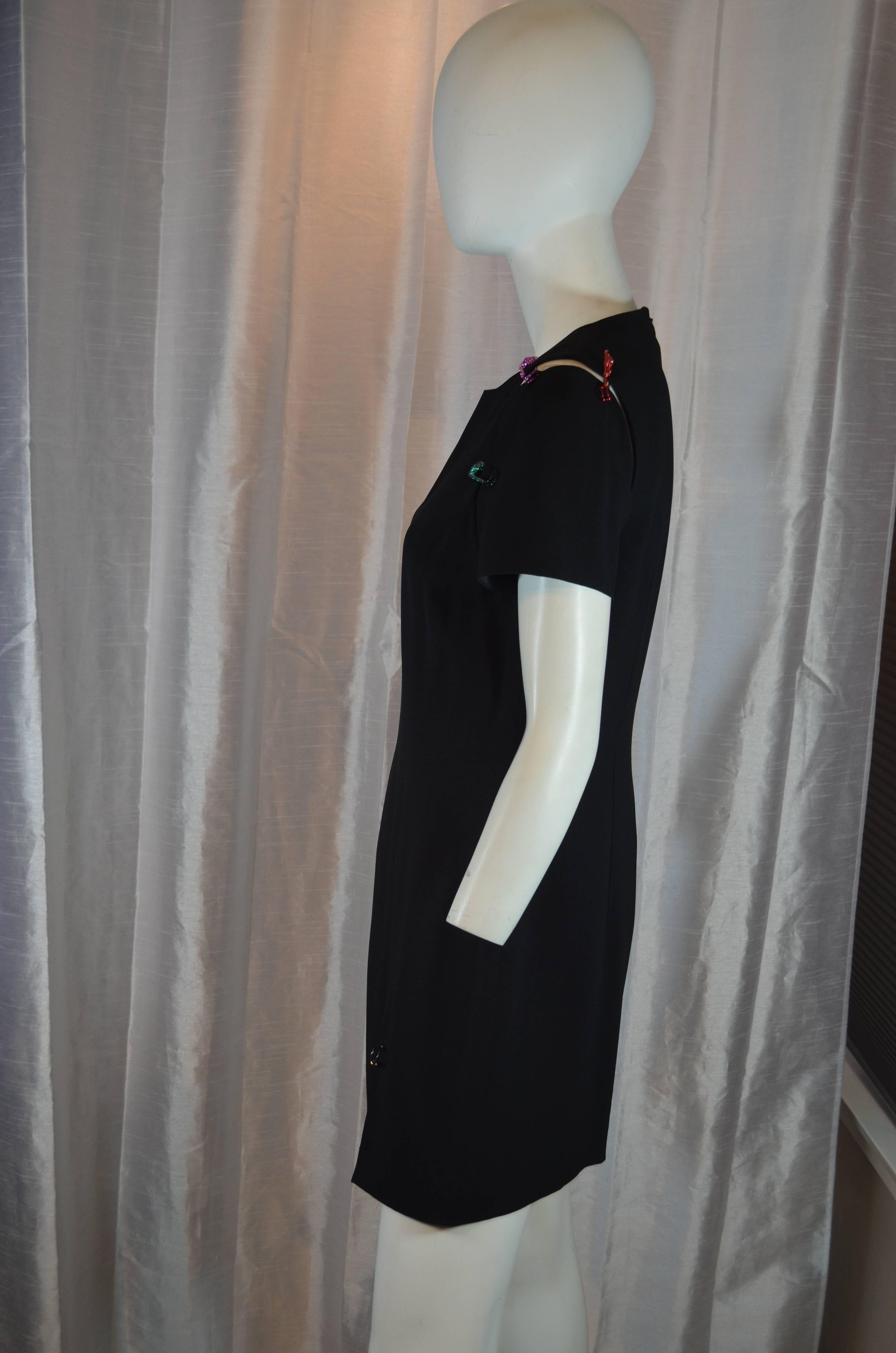 Versus Versace Safety Pin Dress In Excellent Condition In Carmel, CA