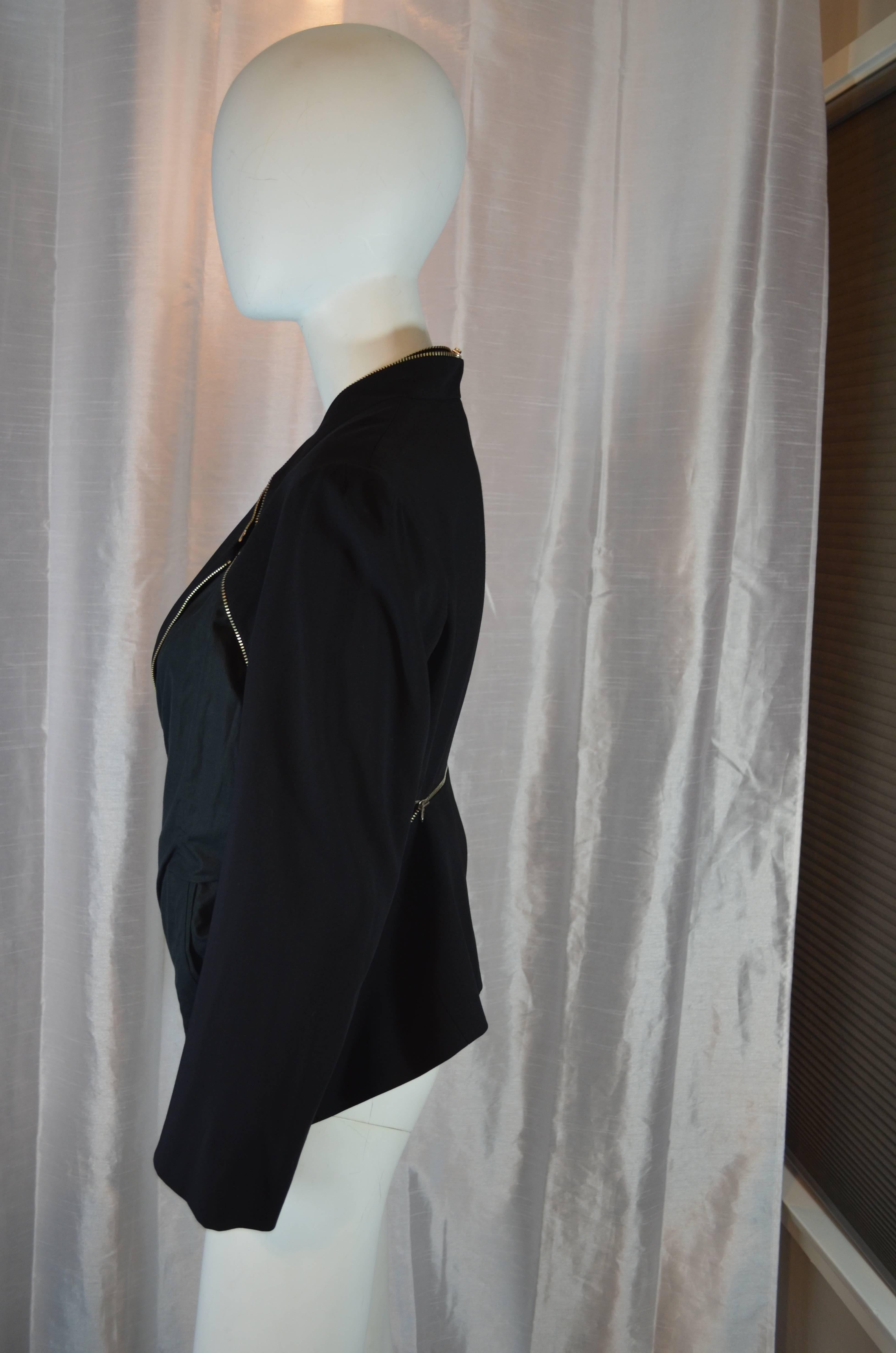 Black Hussein Chalayan Zip 2-way Jacket