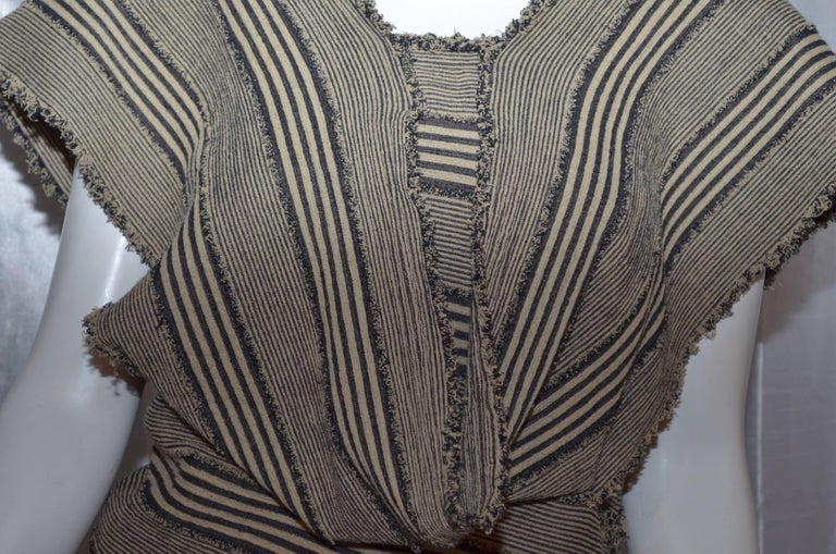 ISSEY MIYAKE striped top