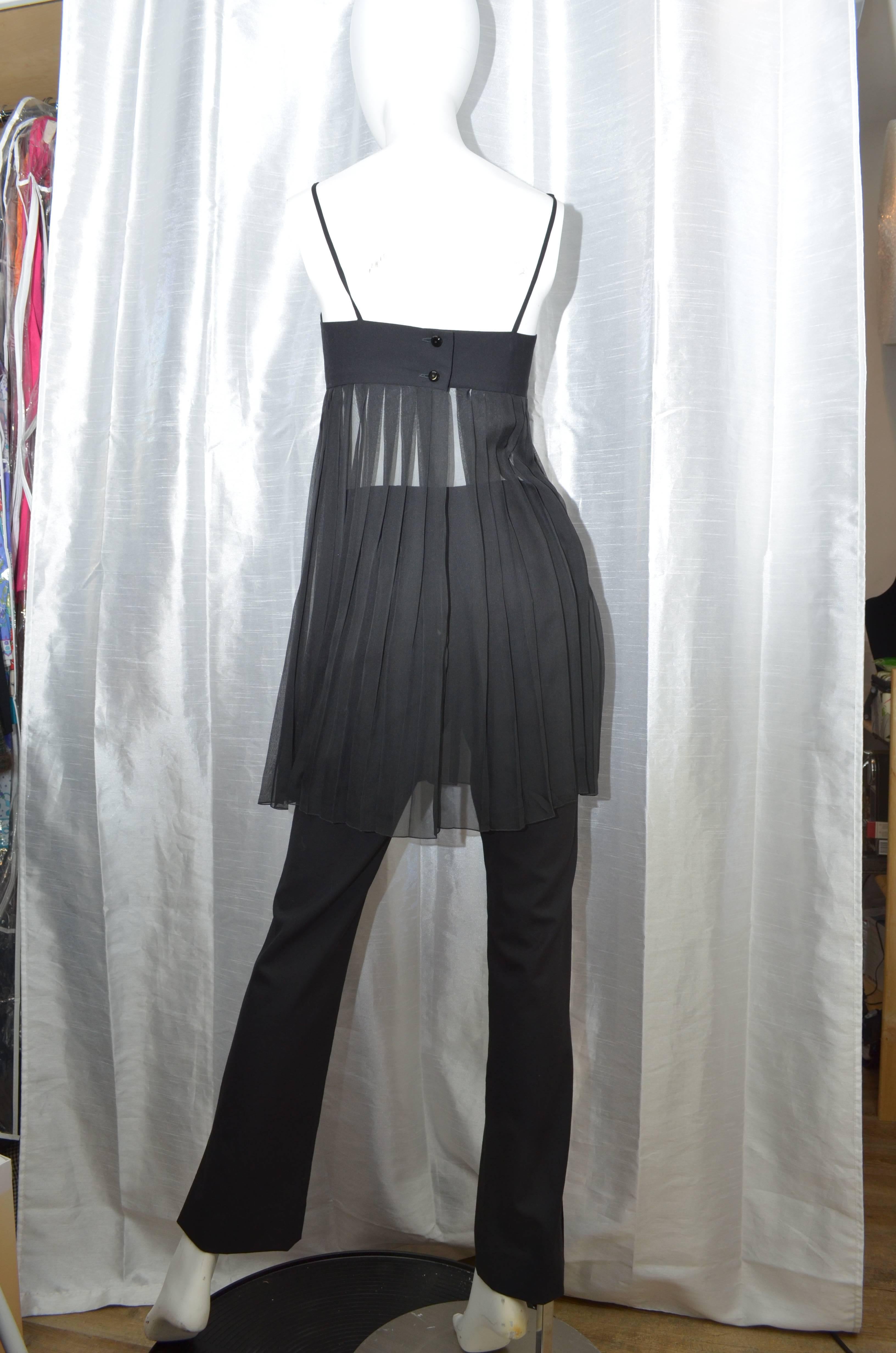 Chanel Black Pant Suit, Spring 2001 1