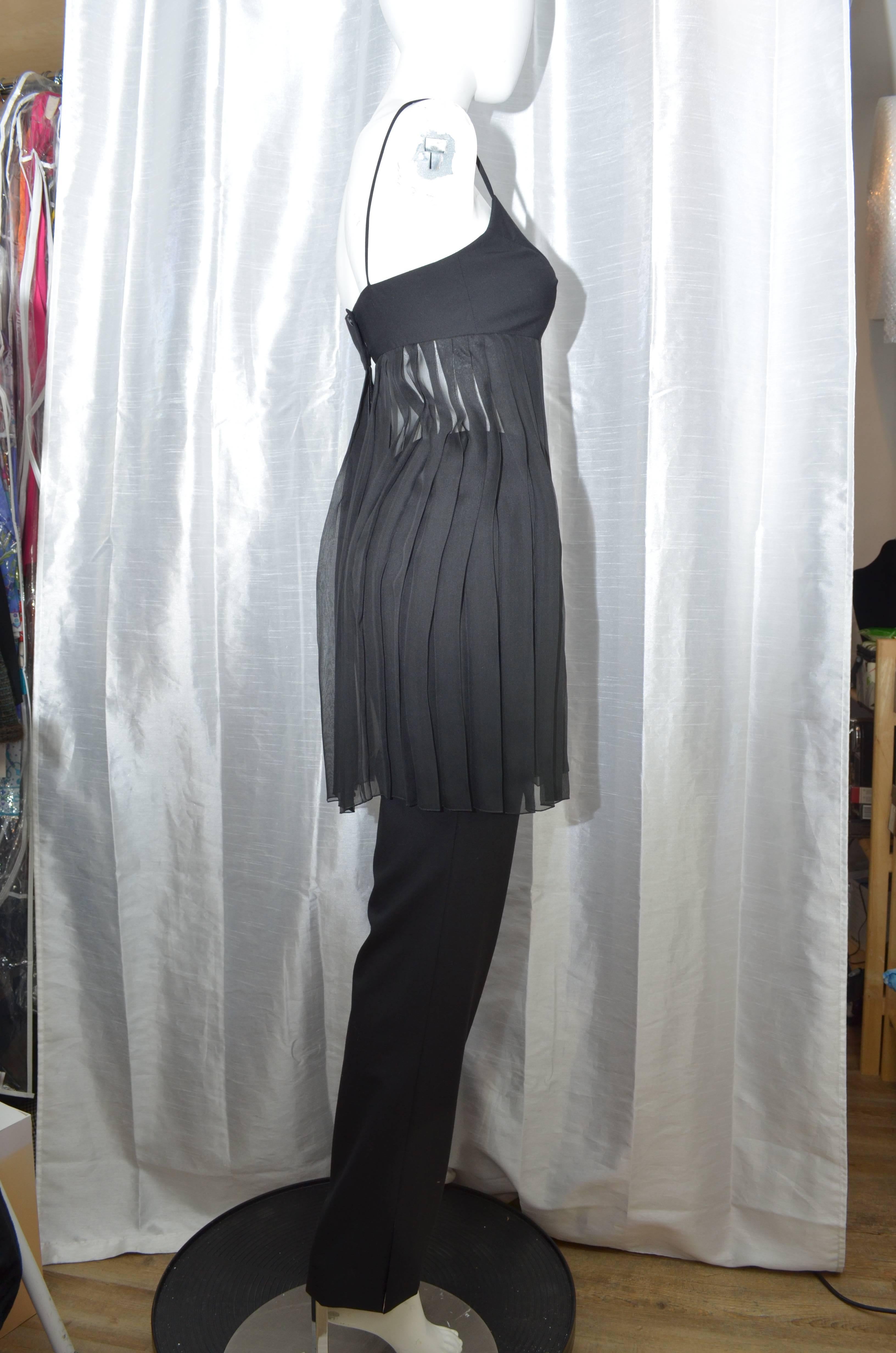 Chanel Black Pant Suit, Spring 2001 2