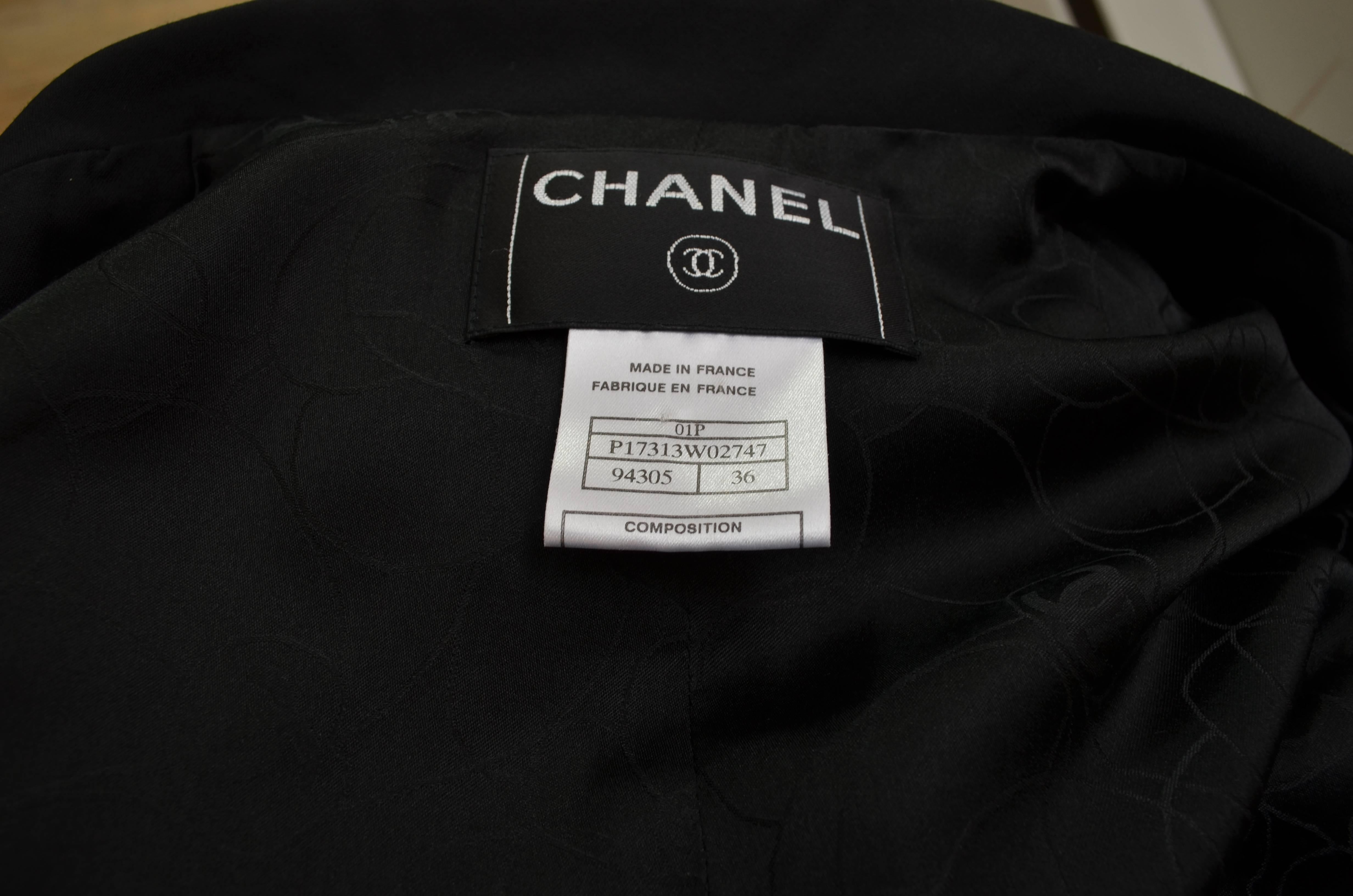 Chanel Black Pant Suit, Spring 2001 6