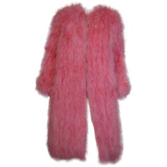 Vicky Valere French Maribou Turkey Feather Coat